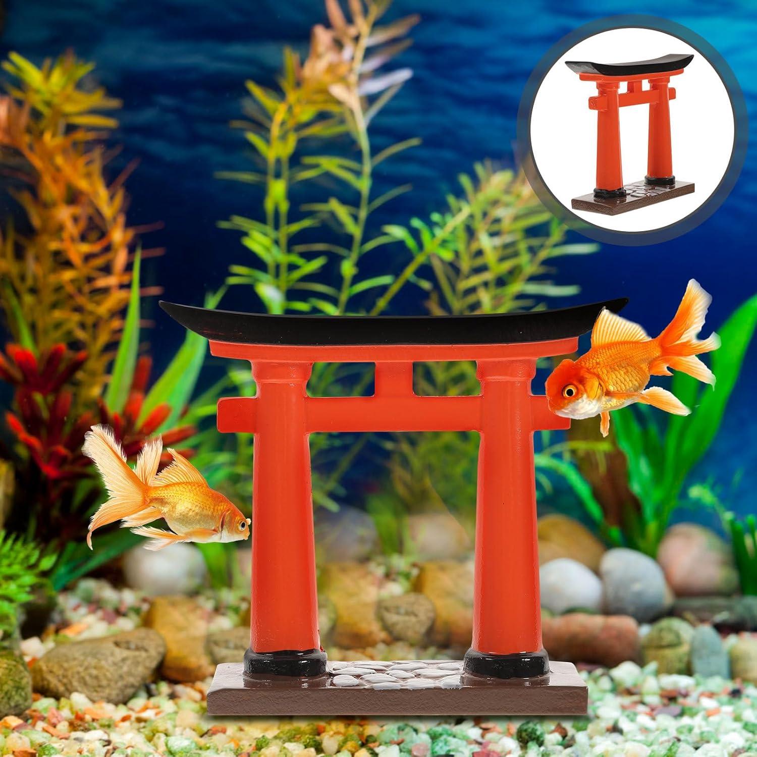 Miniatura Puerta Torii Japonesa IMIKEYA para Acuario 7.92 cm