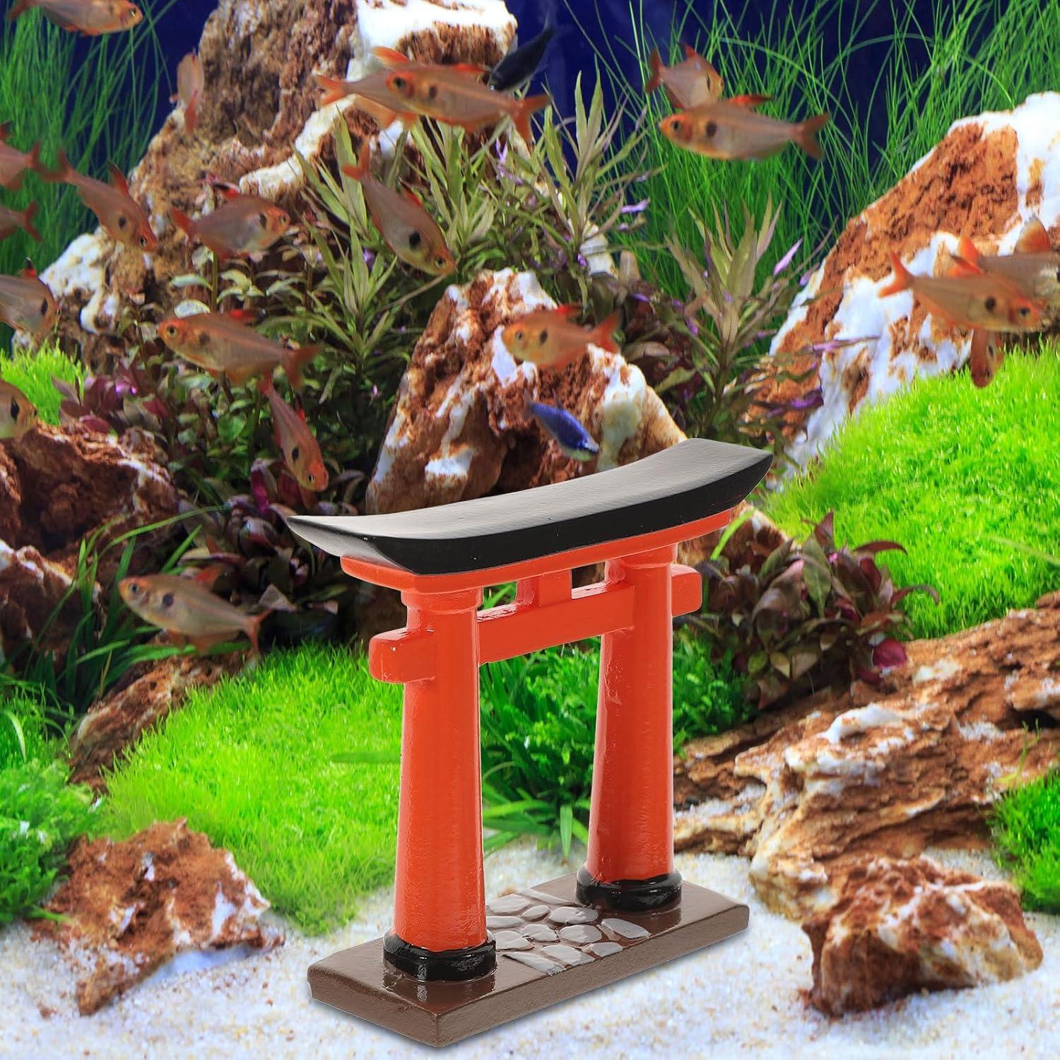 Miniatura Puerta Torii Japonesa IMIKEYA para Acuario 7.92 cm