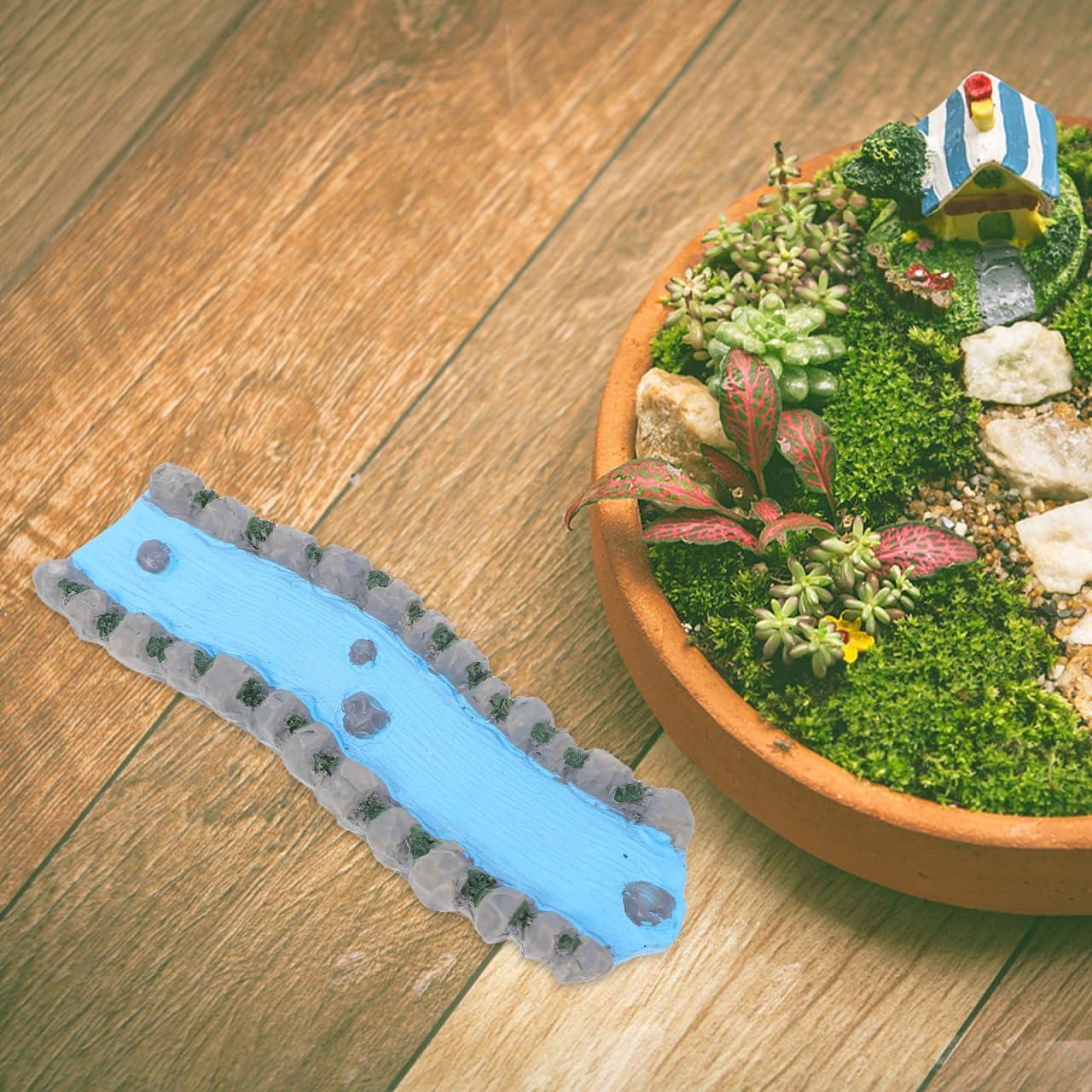 Arroyo en Miniatura de Resina ORFOFE 16.7x5.5cm Decorativo