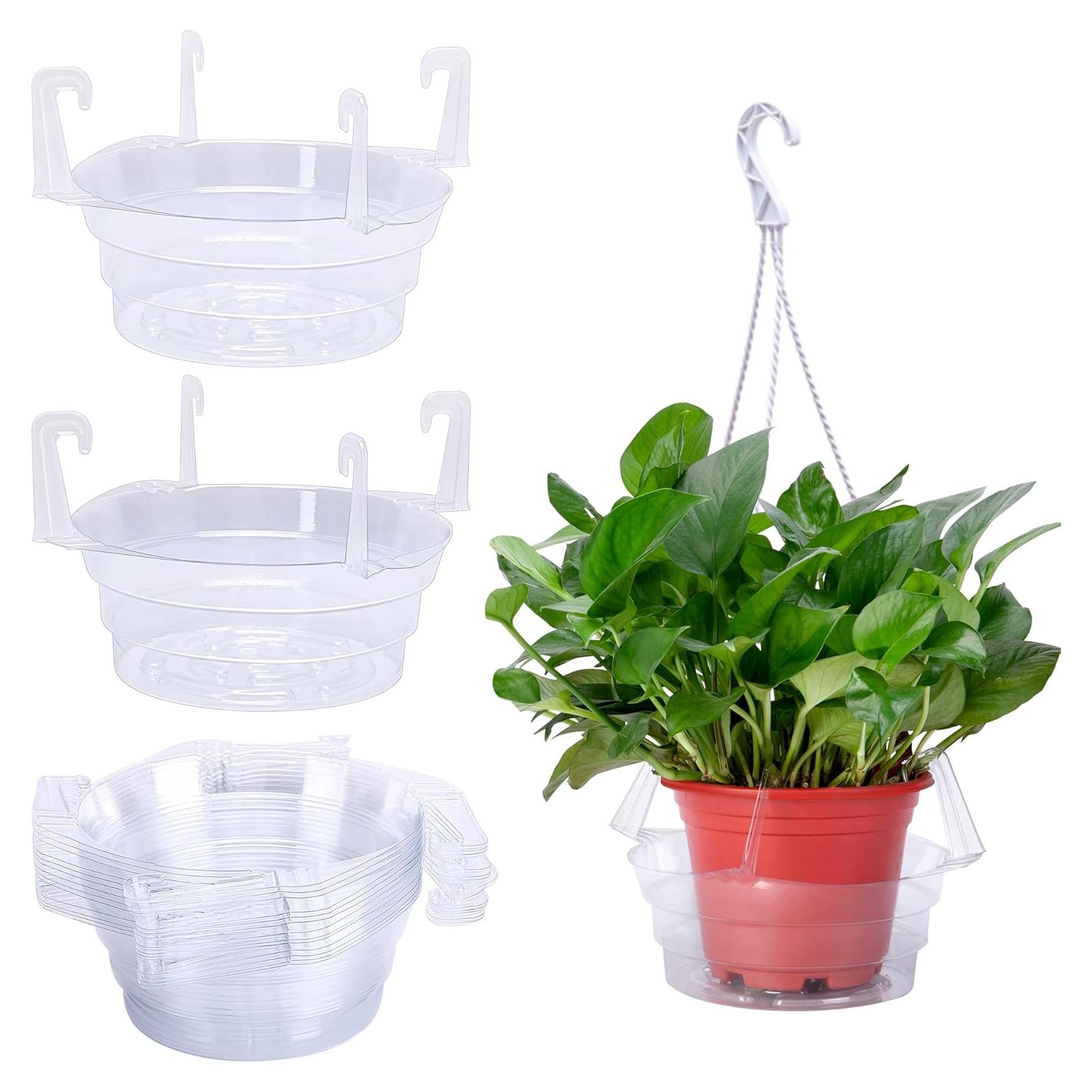 Bandejas de Goteo para Plantas Colgantes Adnee 15 Pcs 20.32 cm