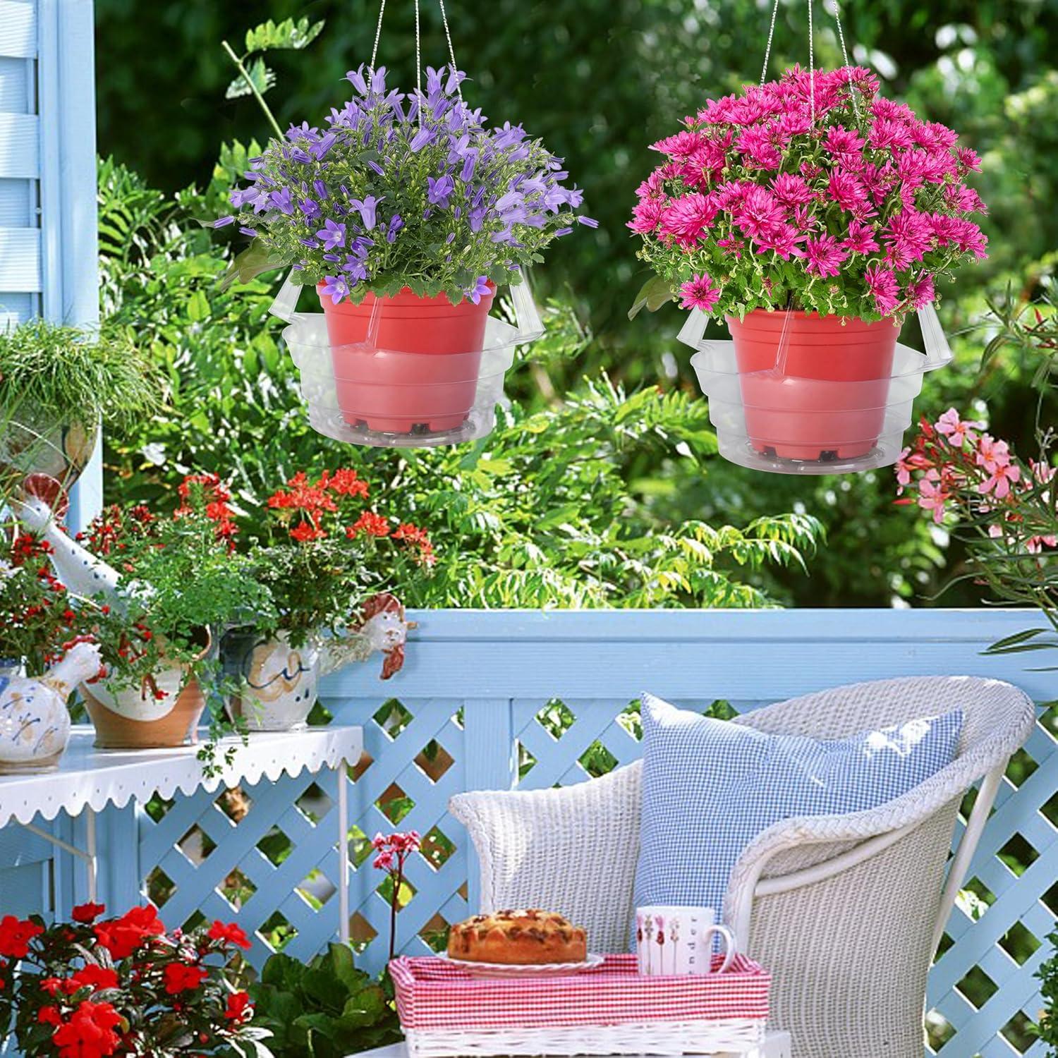 Bandejas de Goteo para Plantas Colgantes Adnee 15 Pcs 20.32 cm