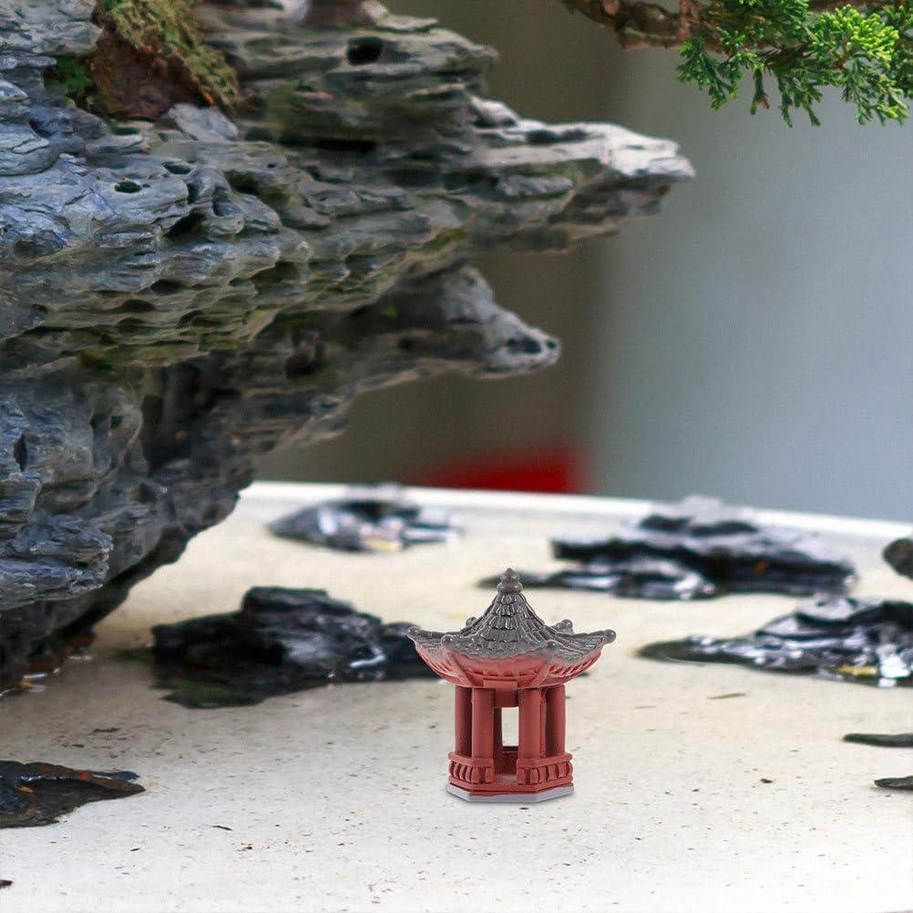 Estatua Mini Pabellón TOYANDONA Decoración Jardín 6pcs