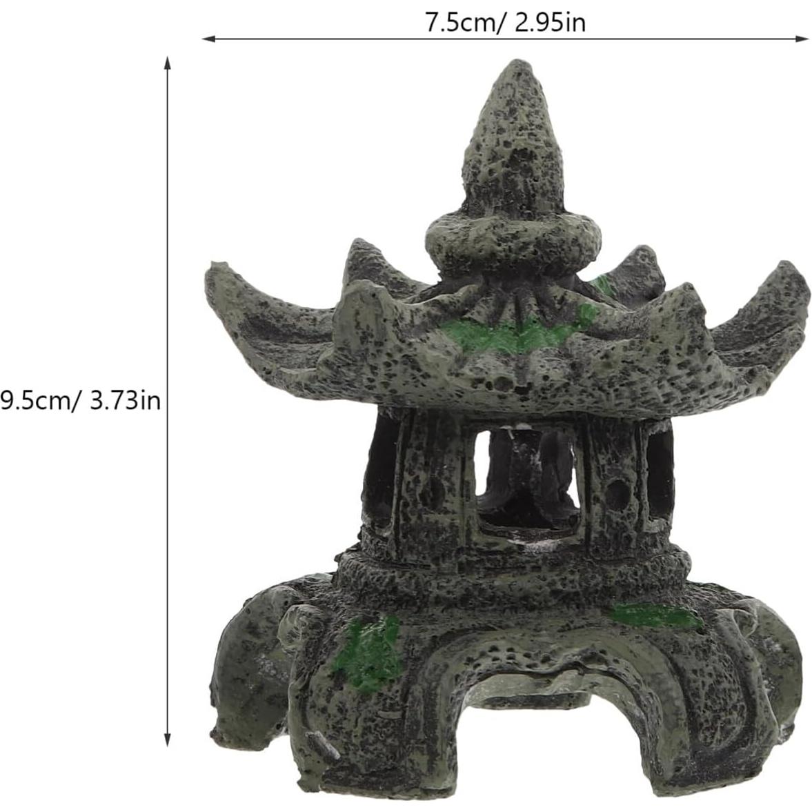 Adorno Pagoda Zen Toddmomy para Acuario y Jardín 7.49 cm