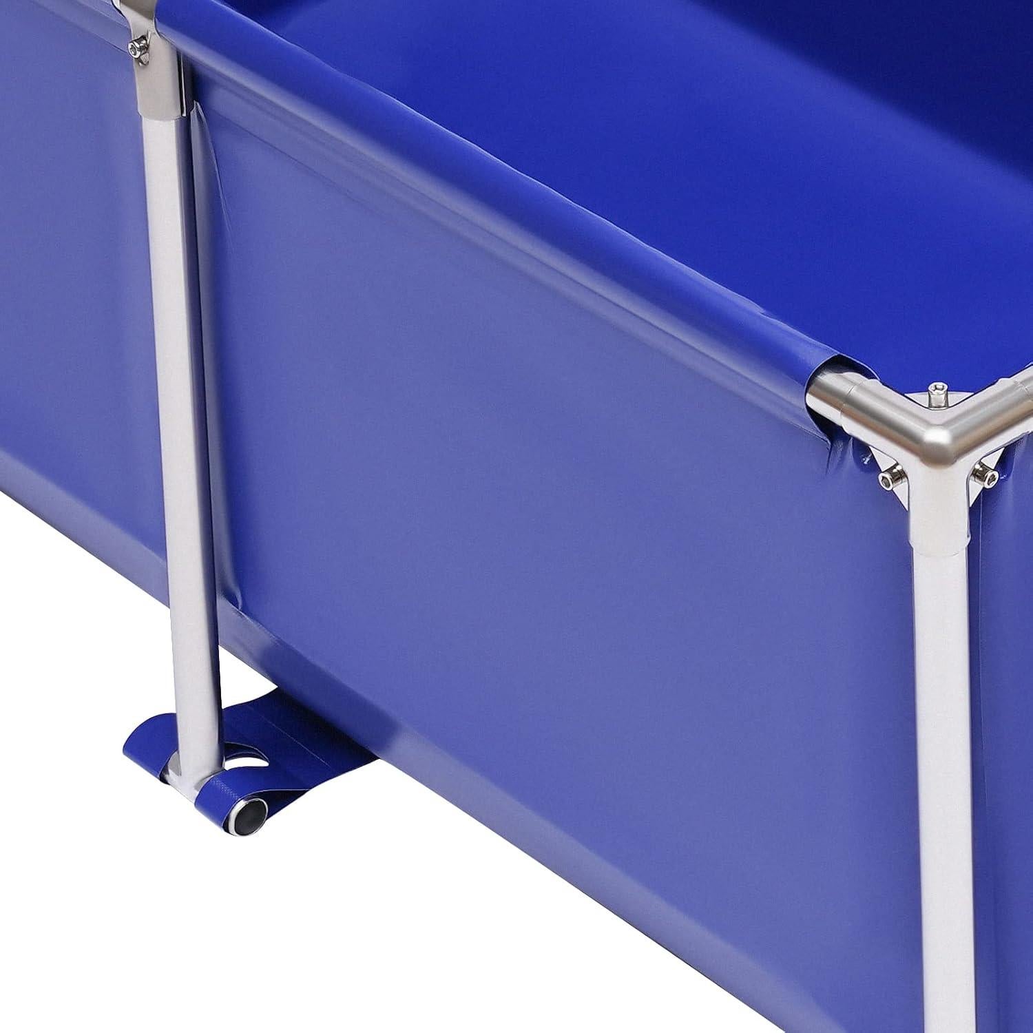 Estanque de peces sobre suelo 120x80 cm jiChengFa con válvula