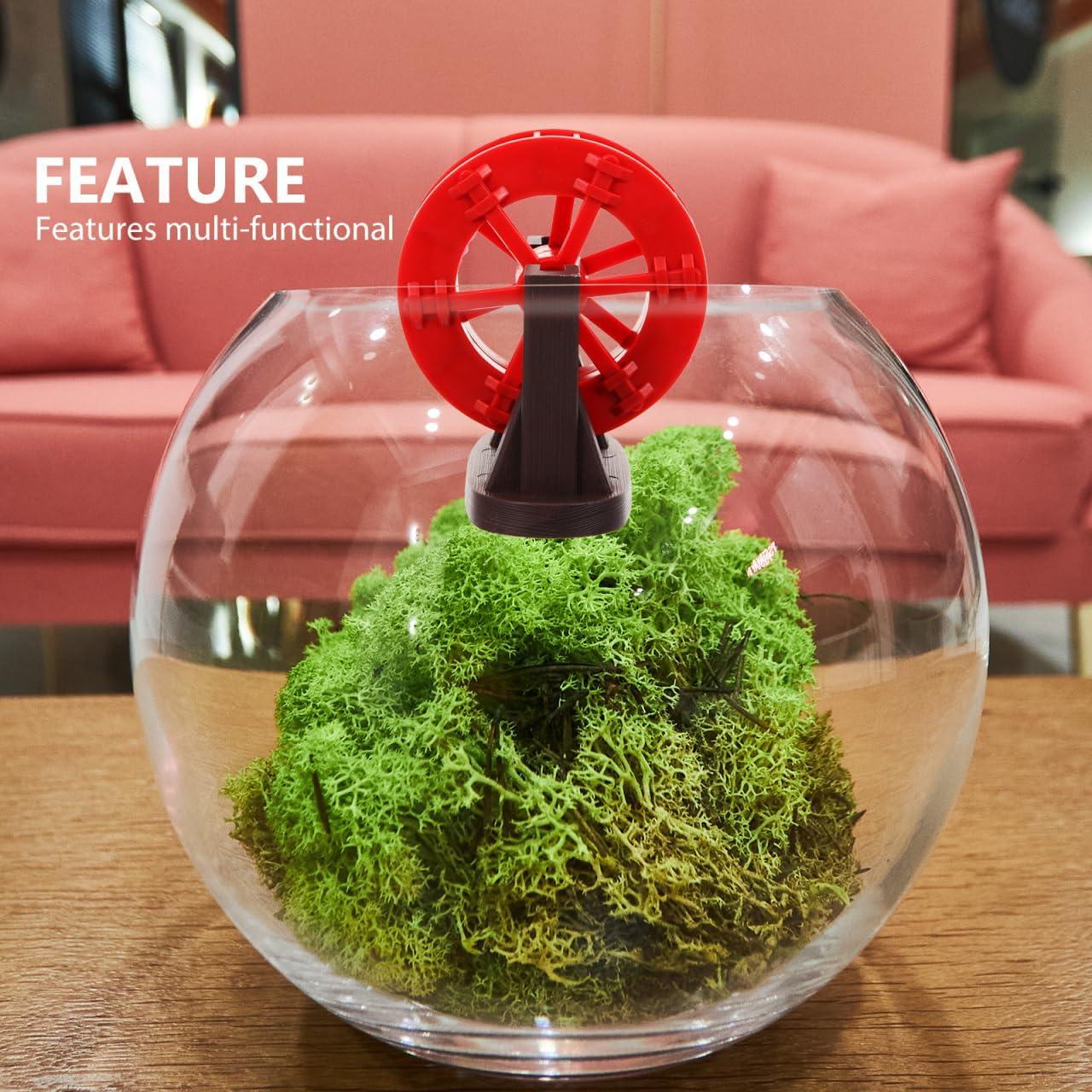 Adorno de Molino de Agua POPETPOP para Acuario Rojo 7.49cm