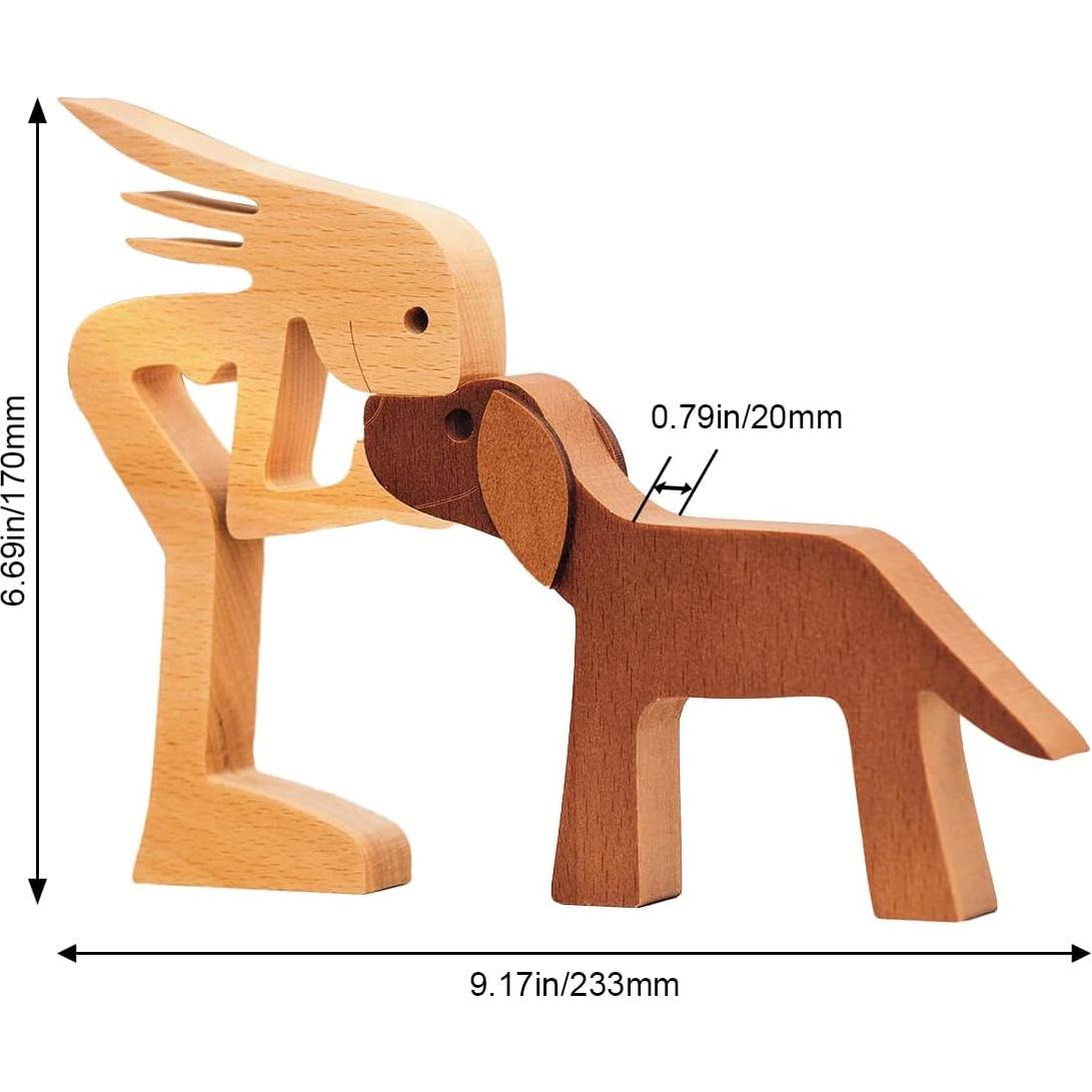 Escultura de Madera Pawfect House Perro 22.86x15.24 cm
