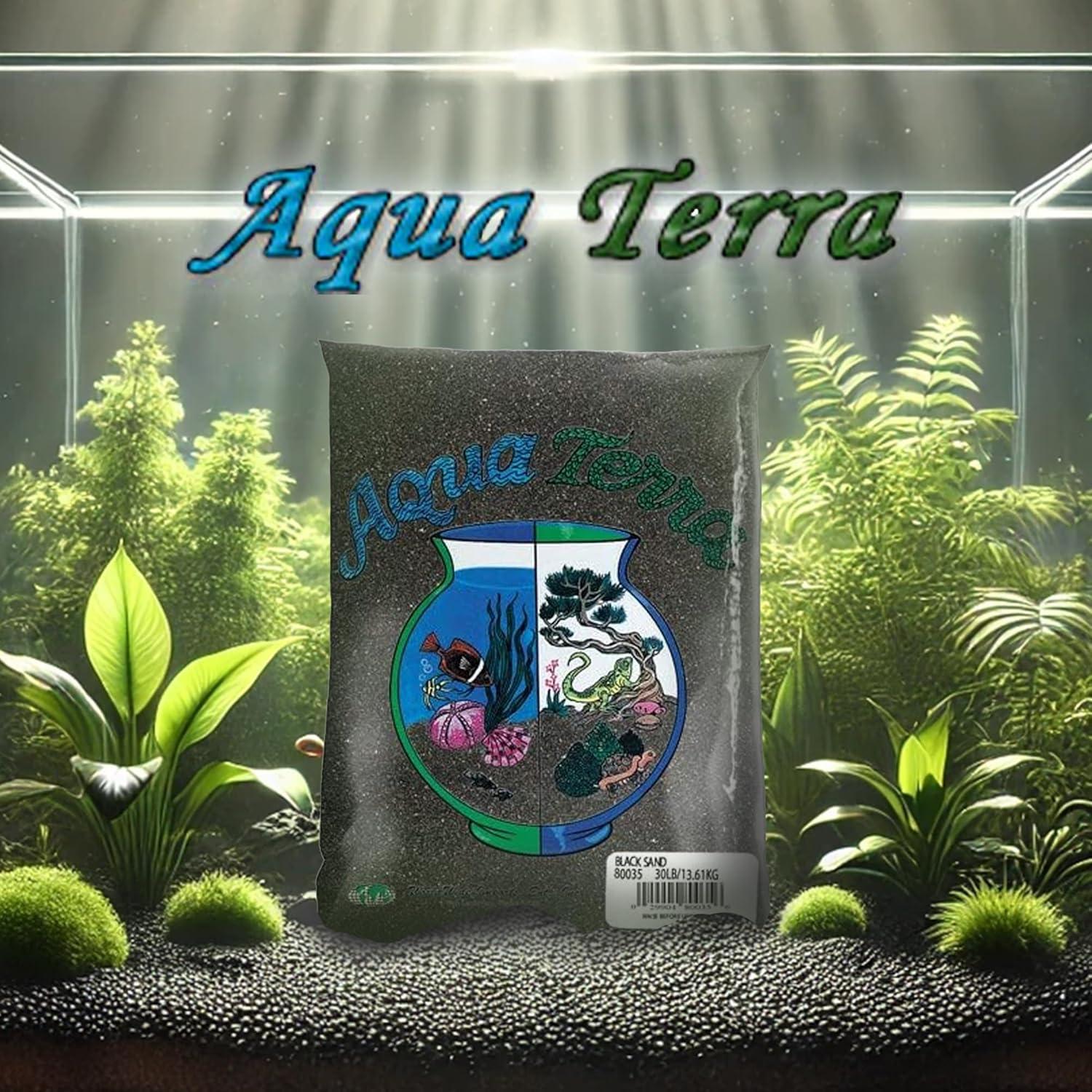 Arena Negra Aqua Terra 2.27 kg - Sustrato Natural No Tóxico