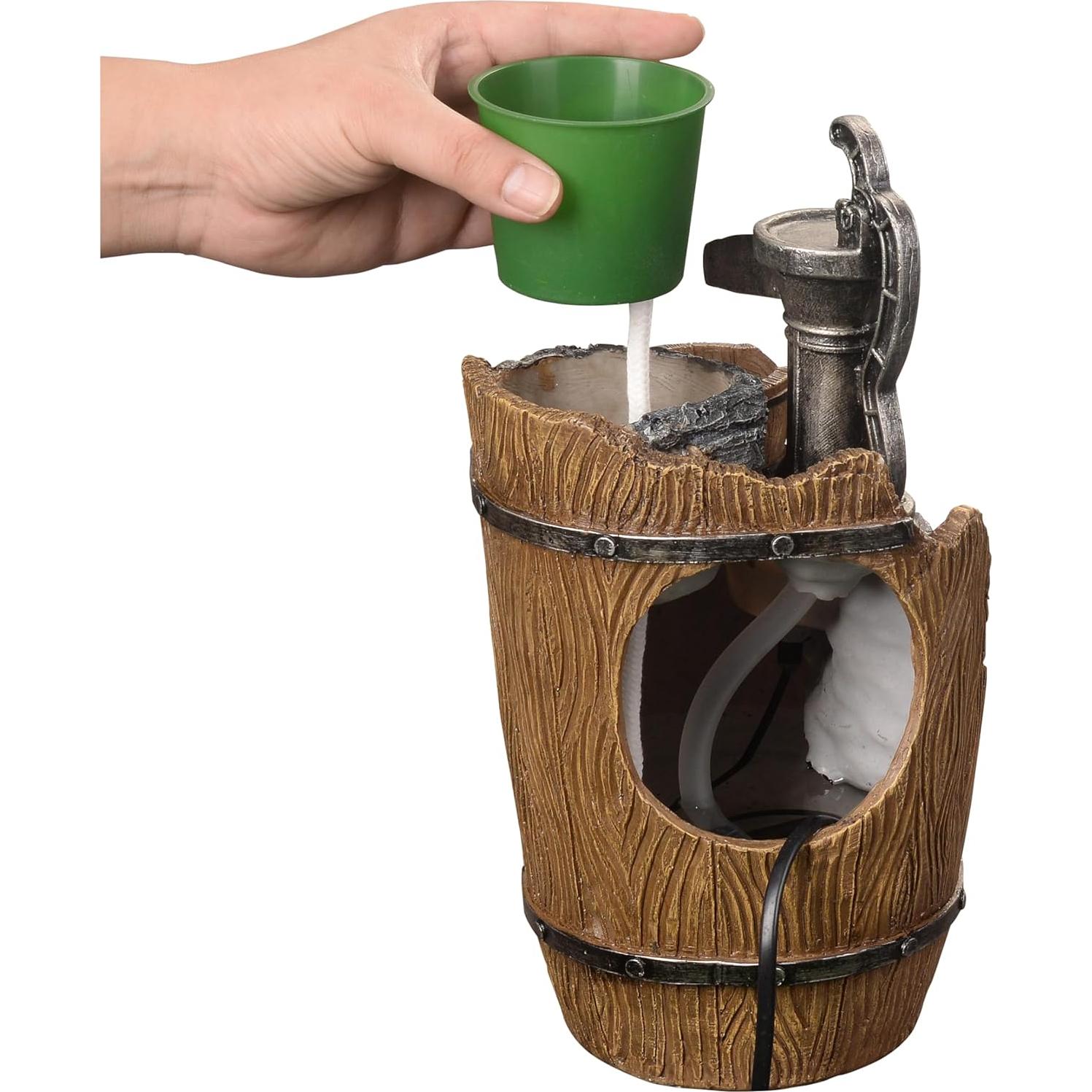 Fuente de Mesa Tolevoit Retro con Luz LED y Sonido de Agua