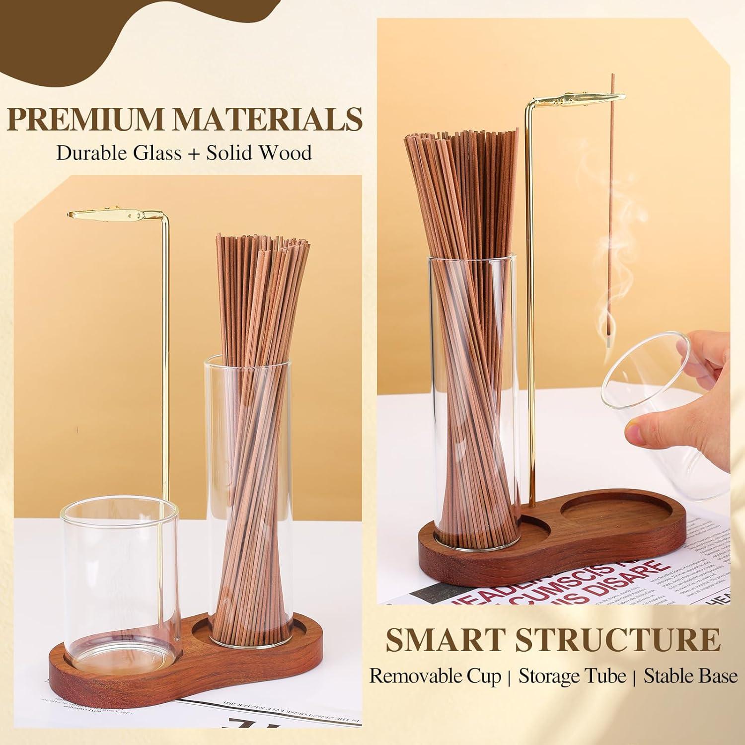 Soporte de Incienso 2 en 1 Zeefpod con Recogedor de Cenizas