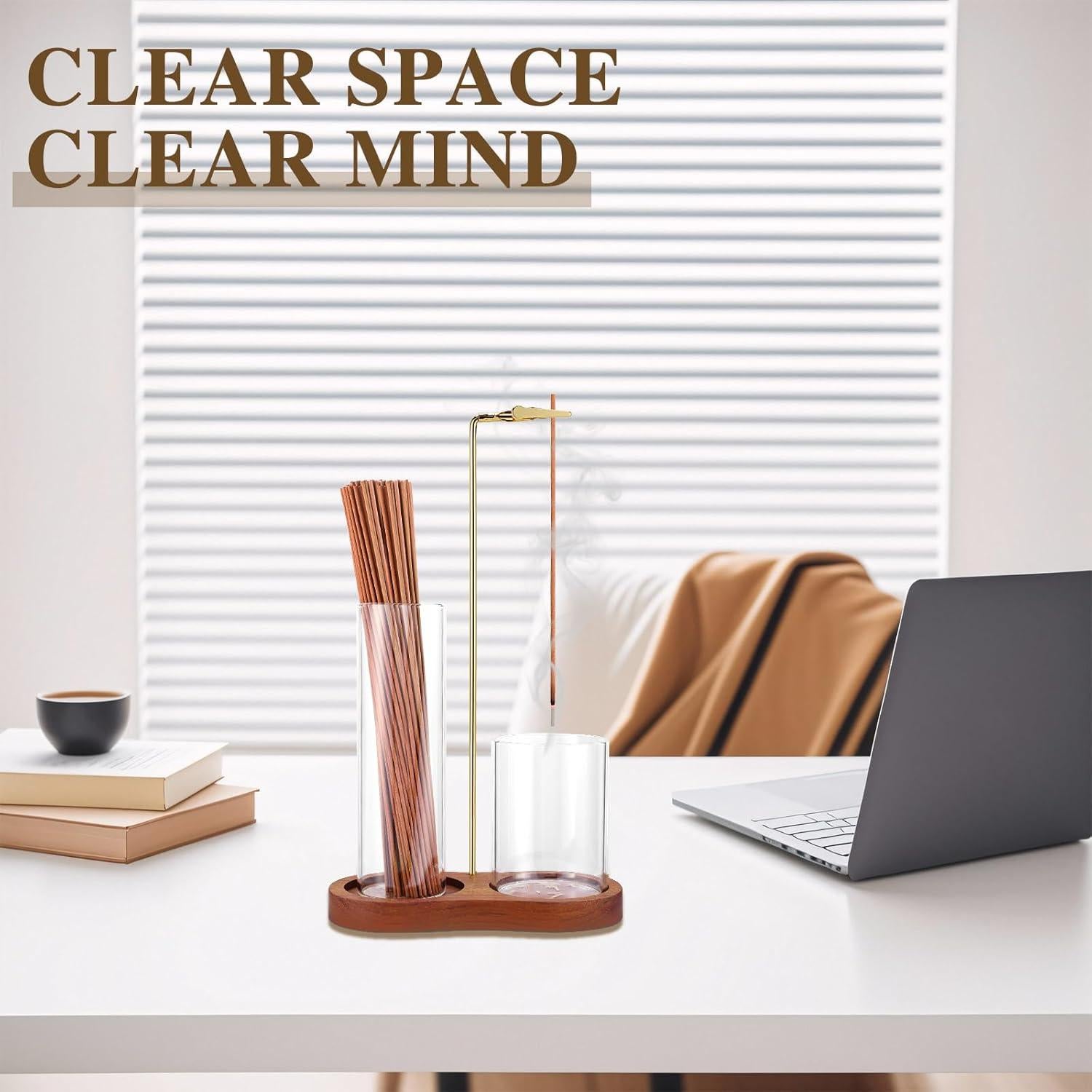 Soporte de Incienso 2 en 1 Zeefpod con Recogedor de Cenizas