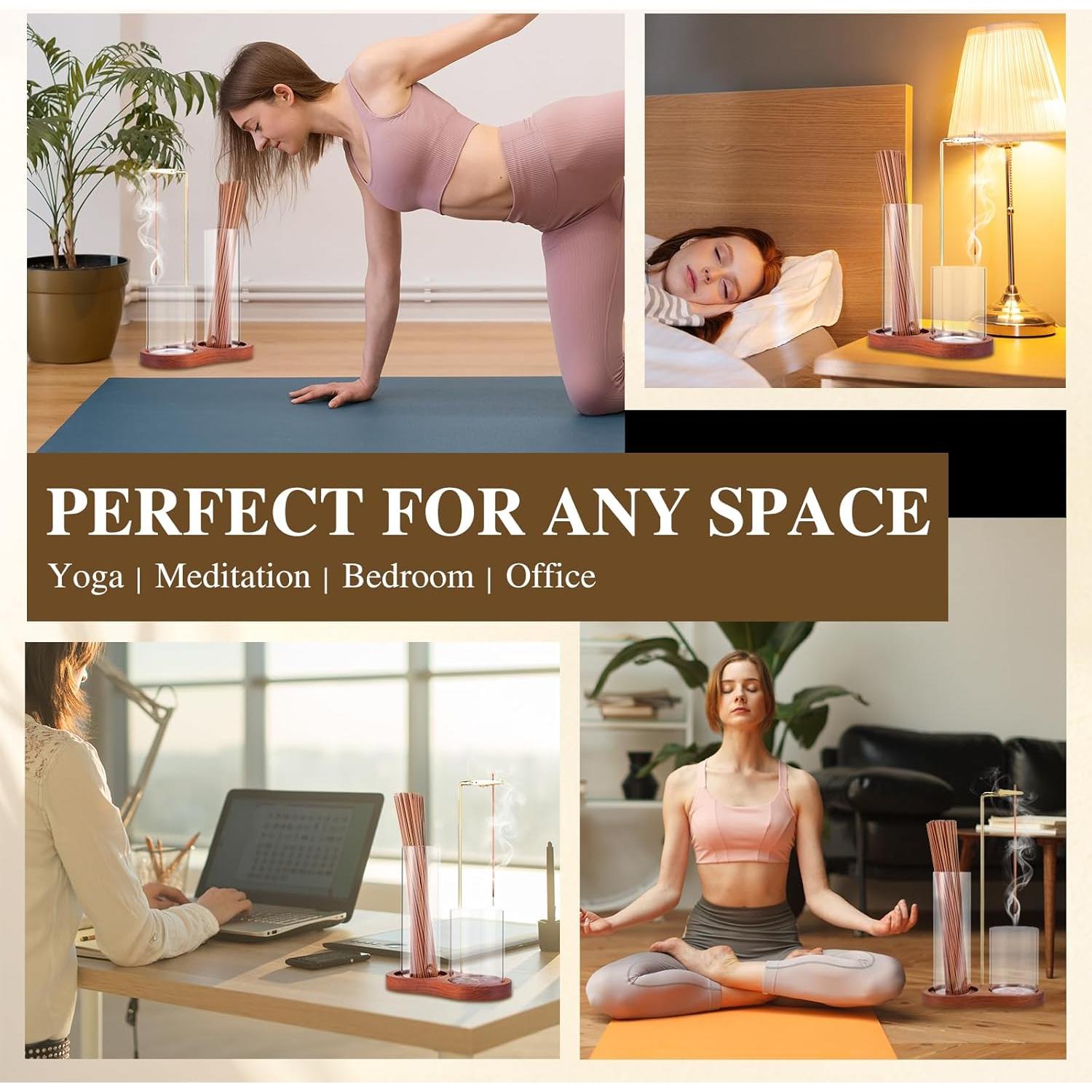 Soporte de Incienso 2 en 1 Zeefpod con Recogedor de Cenizas