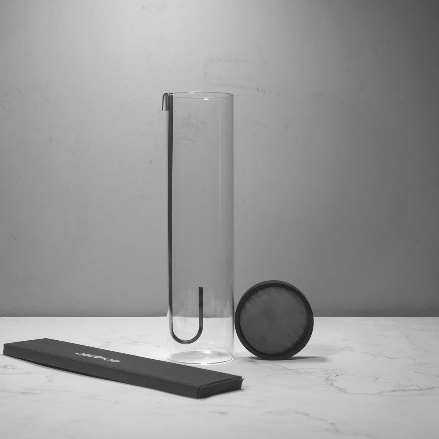 Soporte de Incienso Moderno CODINOO Negro con Captador de Cenizas