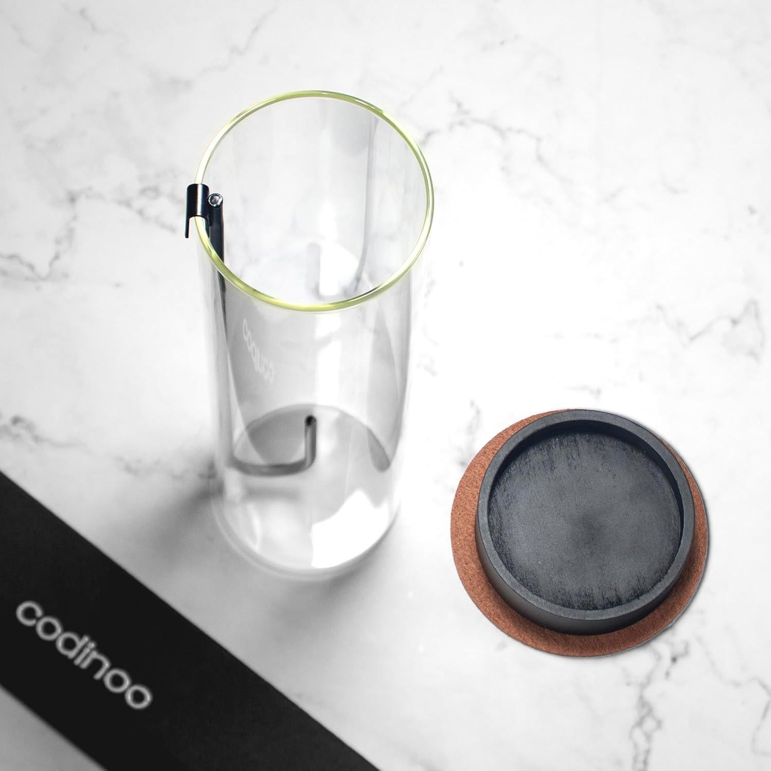 Soporte de Incienso Moderno CODINOO Negro con Captador de Cenizas