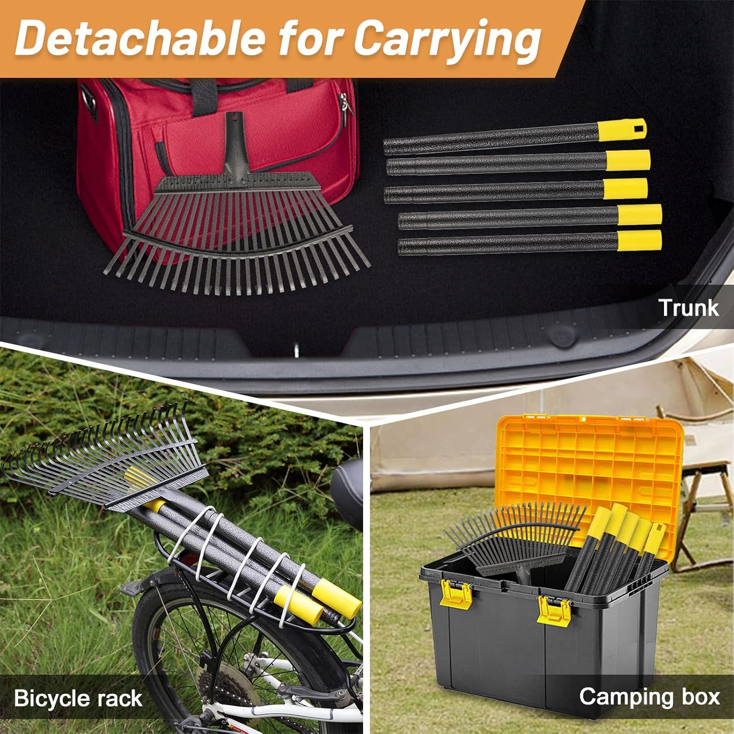 Rastrillo para Hojas Bird Twig 25 Púas 45.72 cm Acero Inoxidable