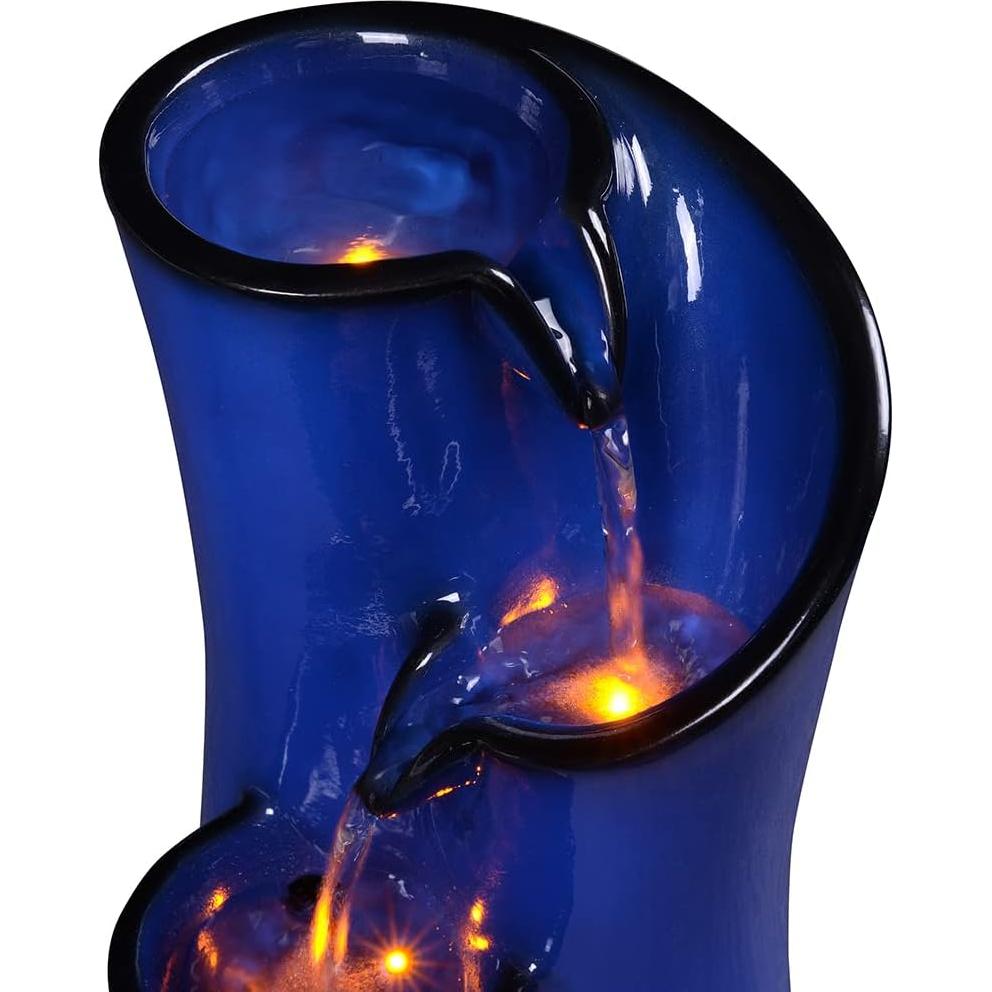 Fuente de Agua Interior GOSSI Cerámica Azul 24.9 cm LED