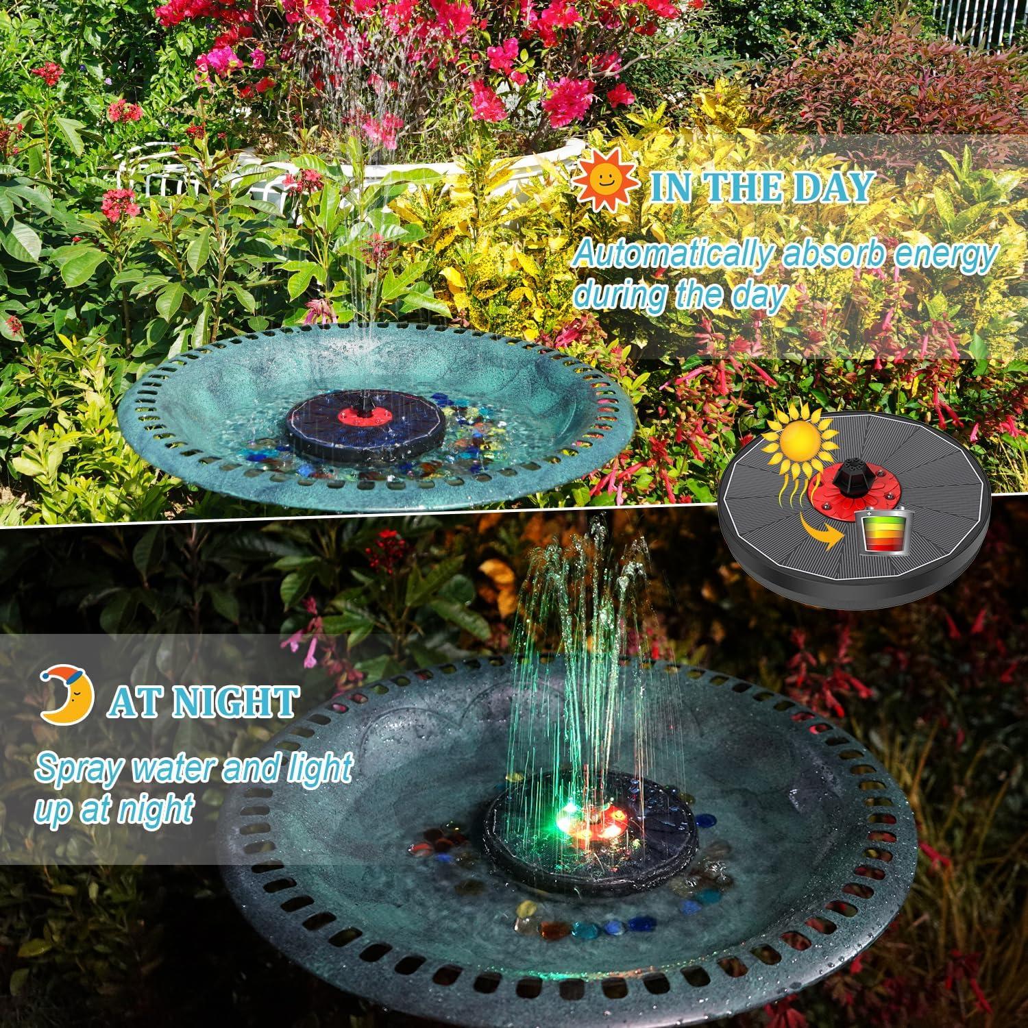 Fuente Solar GAIZERL 3.5W con Luces LED y Batería 2200mAh