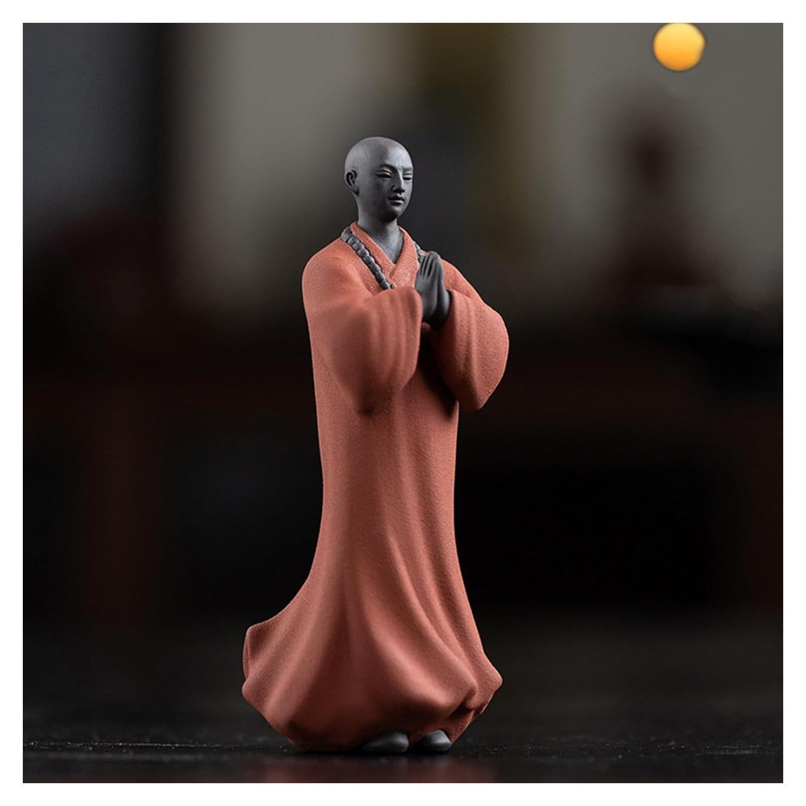 Estatua de Buda Monje Zen CHBDJY Cerámica 13 cm Decoración