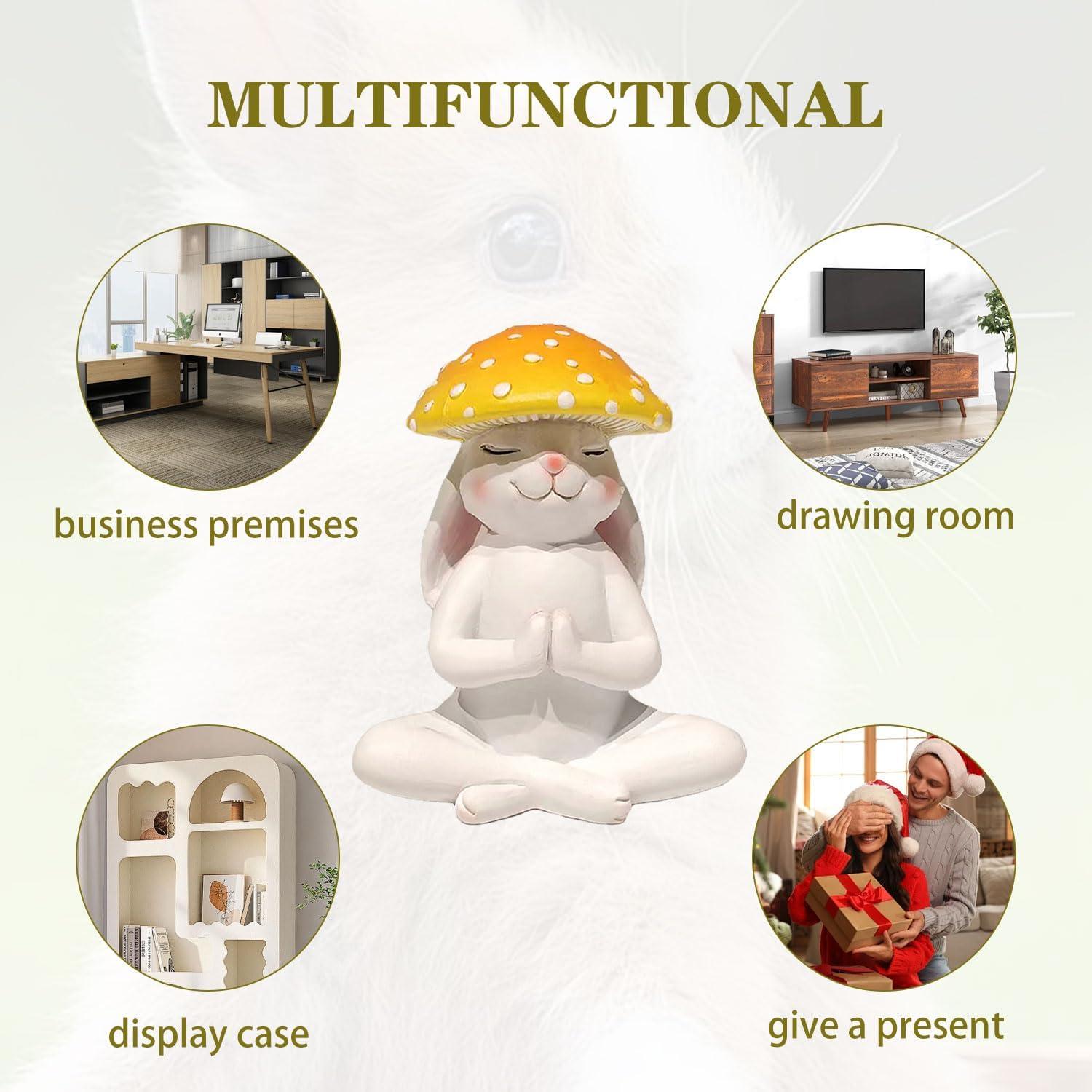 Estatua de Jardín Rana de Yoga Meditativa LSBDJDL 12.4cm