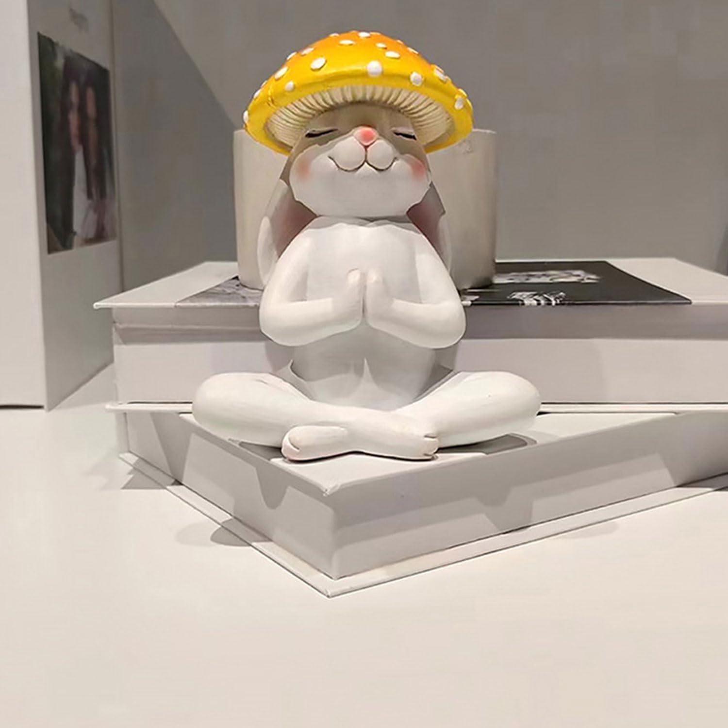 Estatua de Jardín Rana de Yoga Meditativa LSBDJDL 12.4cm