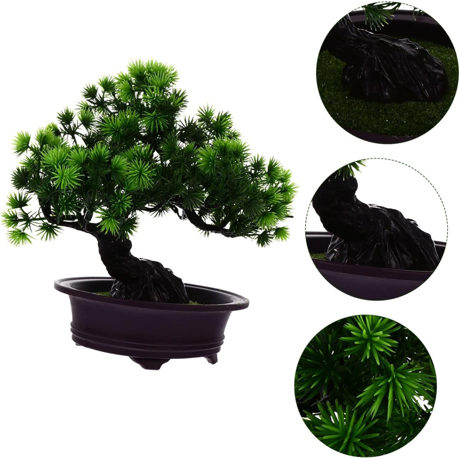 Planta Bonsai Falsa ARTIBETTER en Maceta Verde 27x23cm