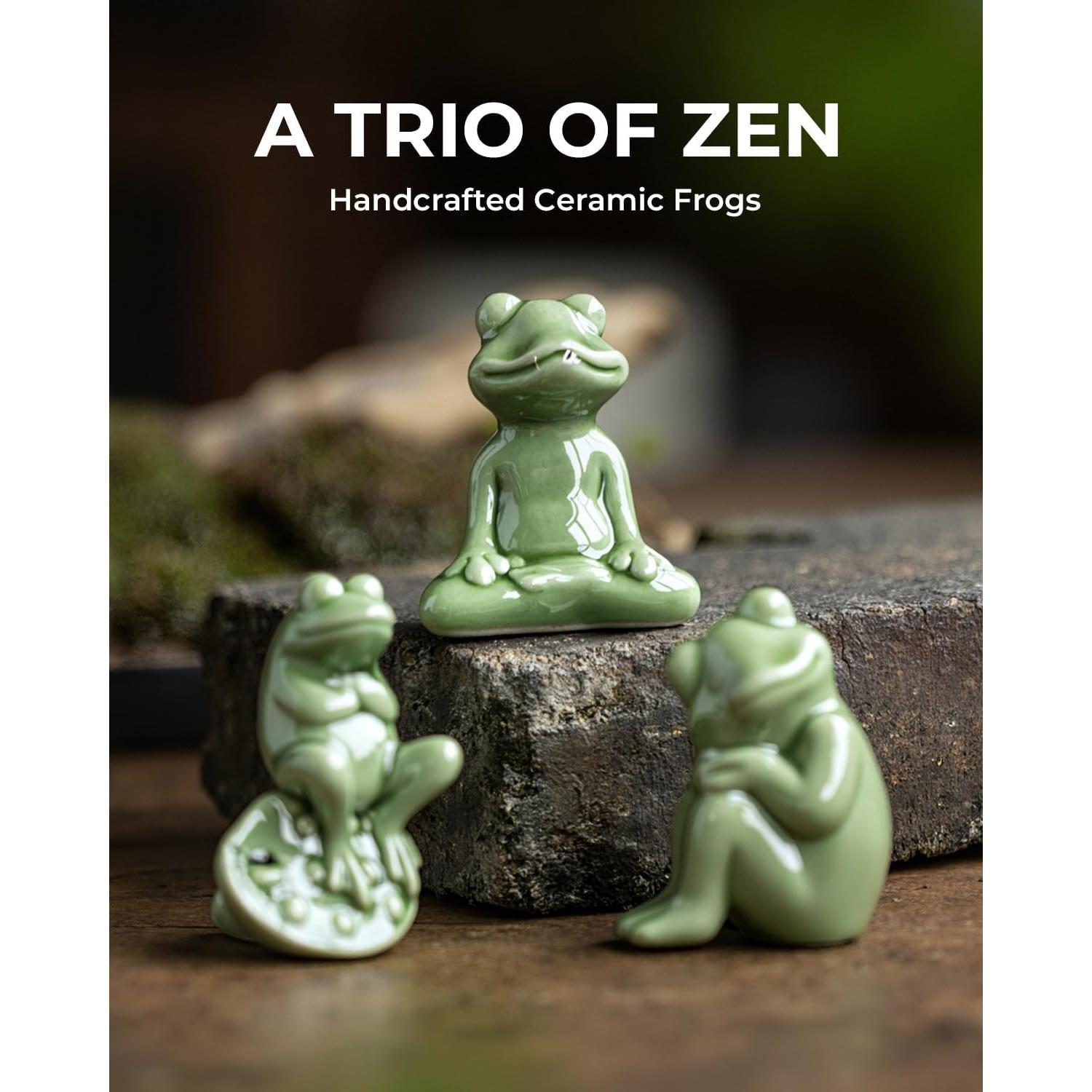 Figurita de Rana de Cerámica Hecha a Mano TEAVOR - 5.8 cm