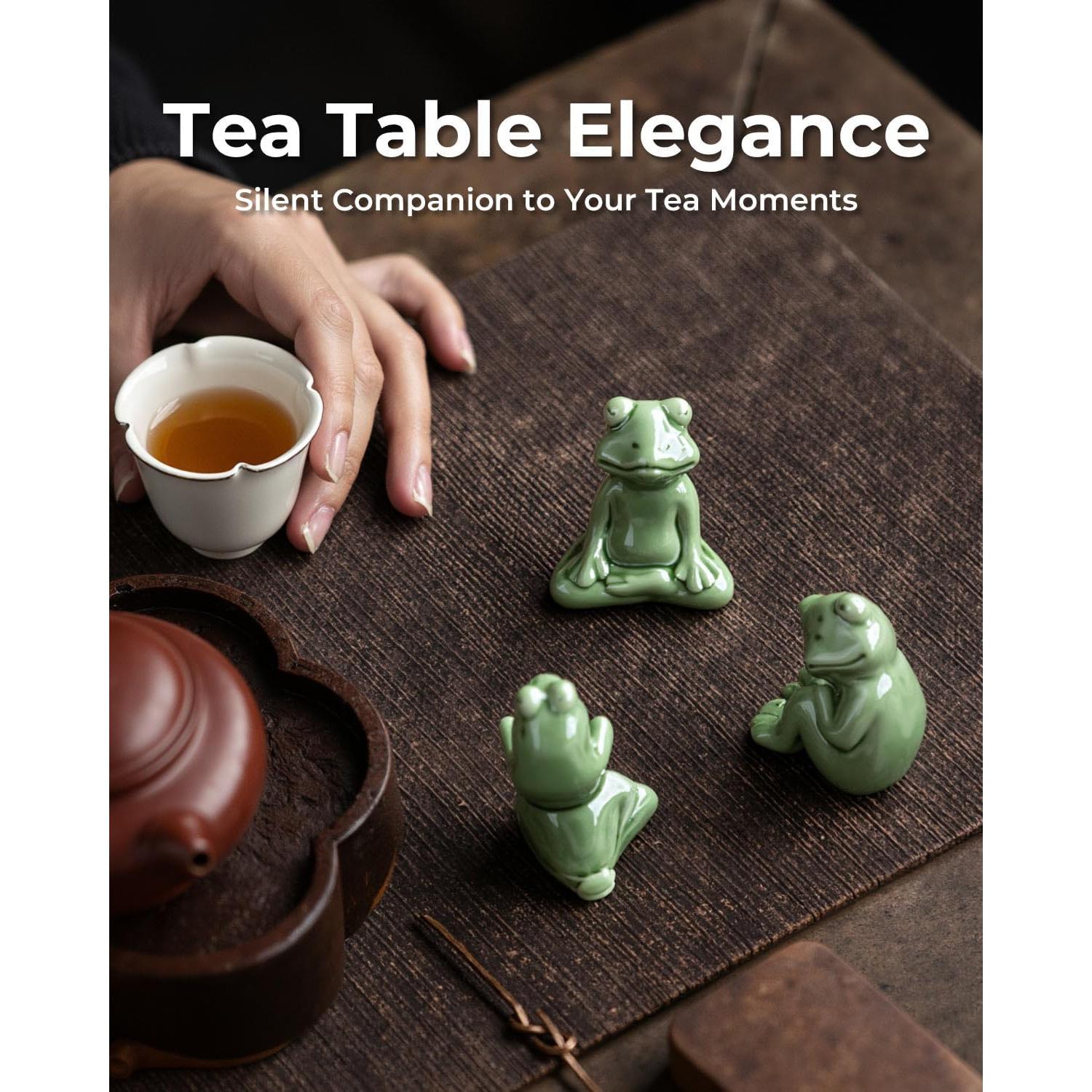 Figurita de Rana de Cerámica Hecha a Mano TEAVOR - 5.8 cm