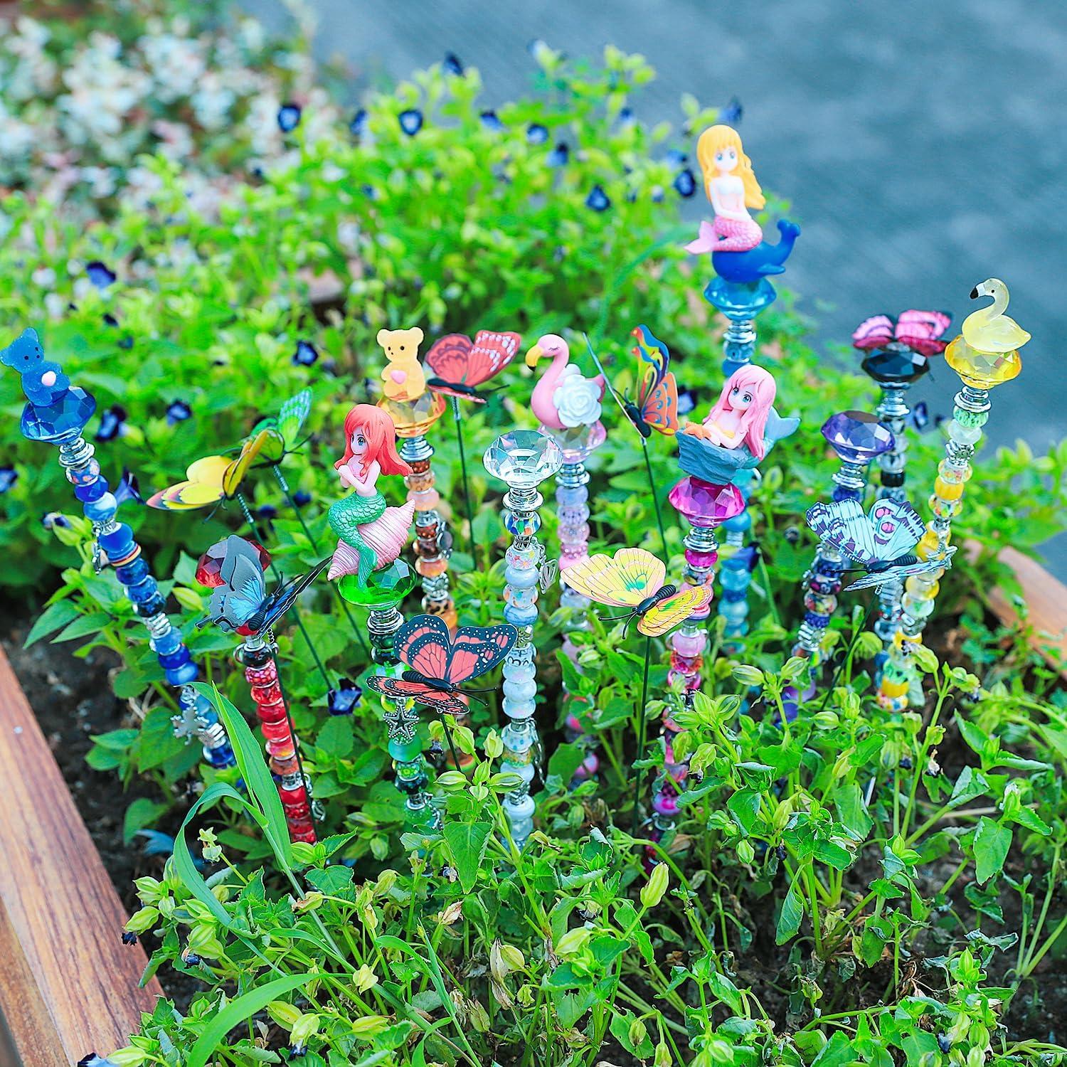 Kit de Estacas de Jardín AIPRIDY 252 Pcs DIY Cuento de Hadas