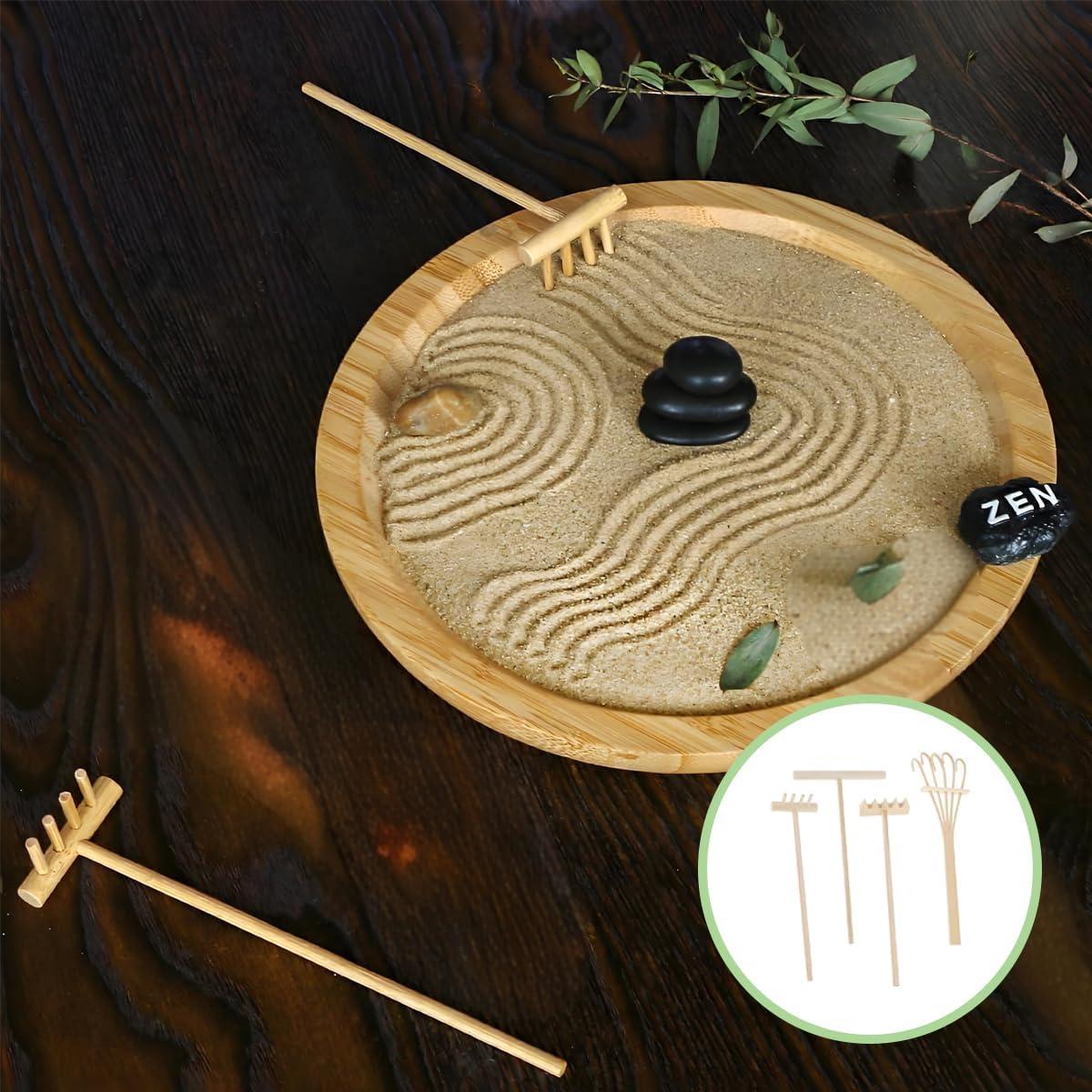 Mini Rastrillos de Arena Zen HX YUEGOUHUI - Paquete de 4