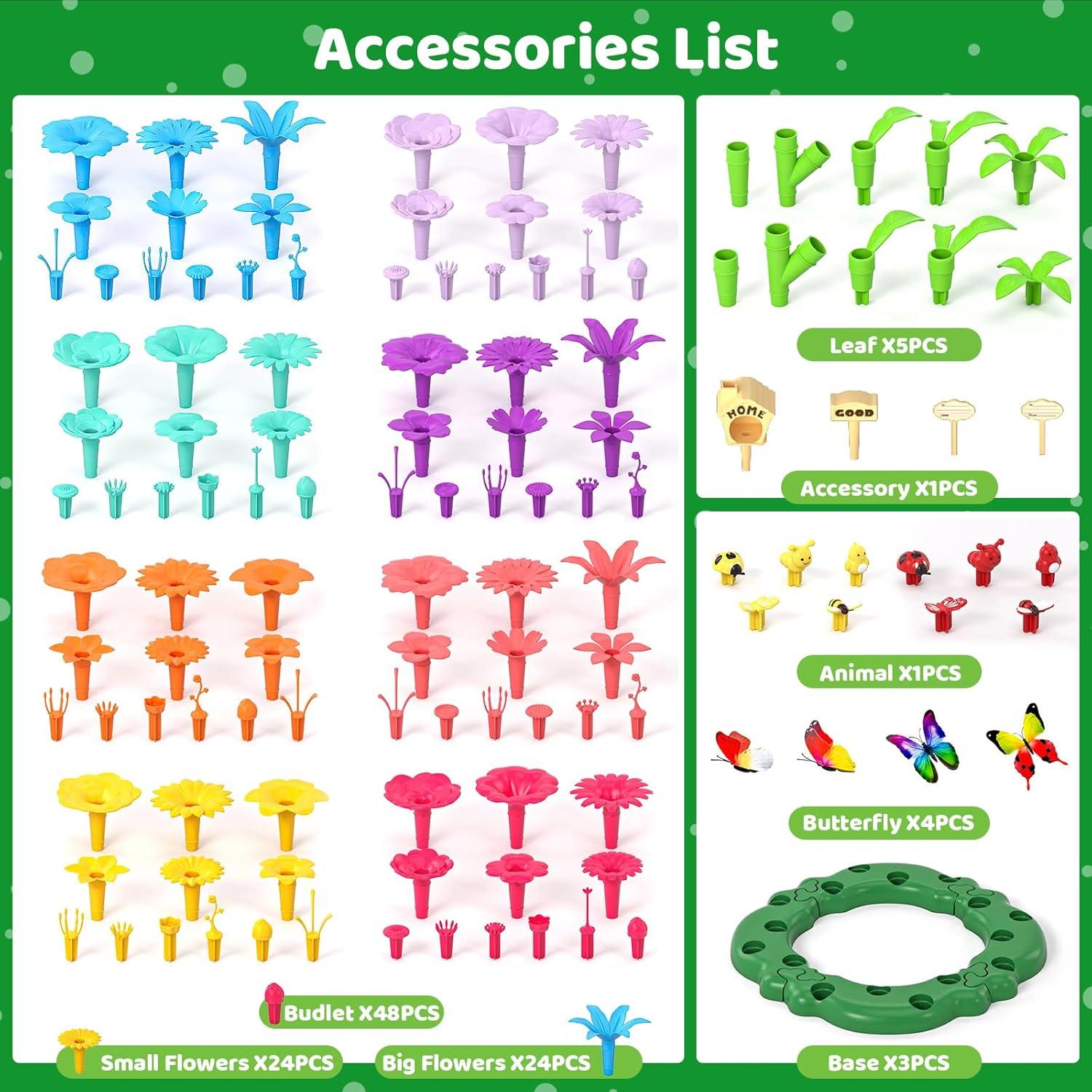 Set de Juguetes de Construcción de Jardín Doloowee 184 Piezas