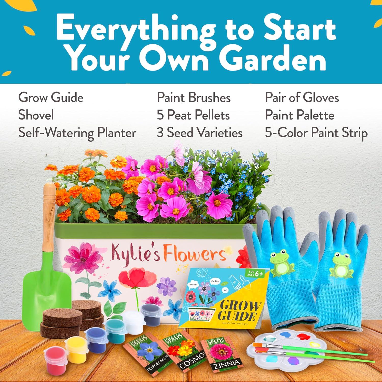 Kit de Jardinería para Niños Home Grown - Cultiva 3 Flores