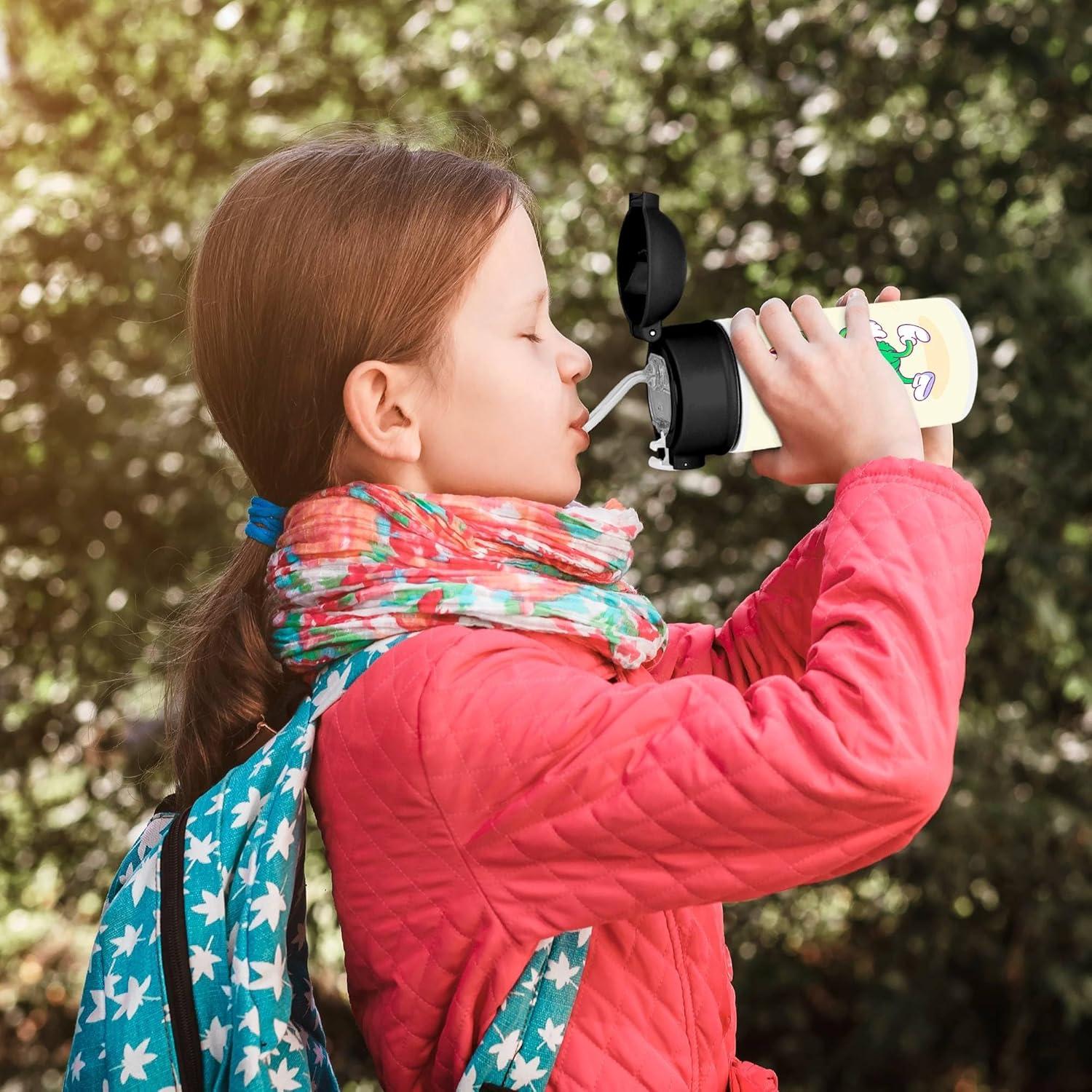 Botella de Agua Aislada 3dRose Negra 355ml Jardín Zen