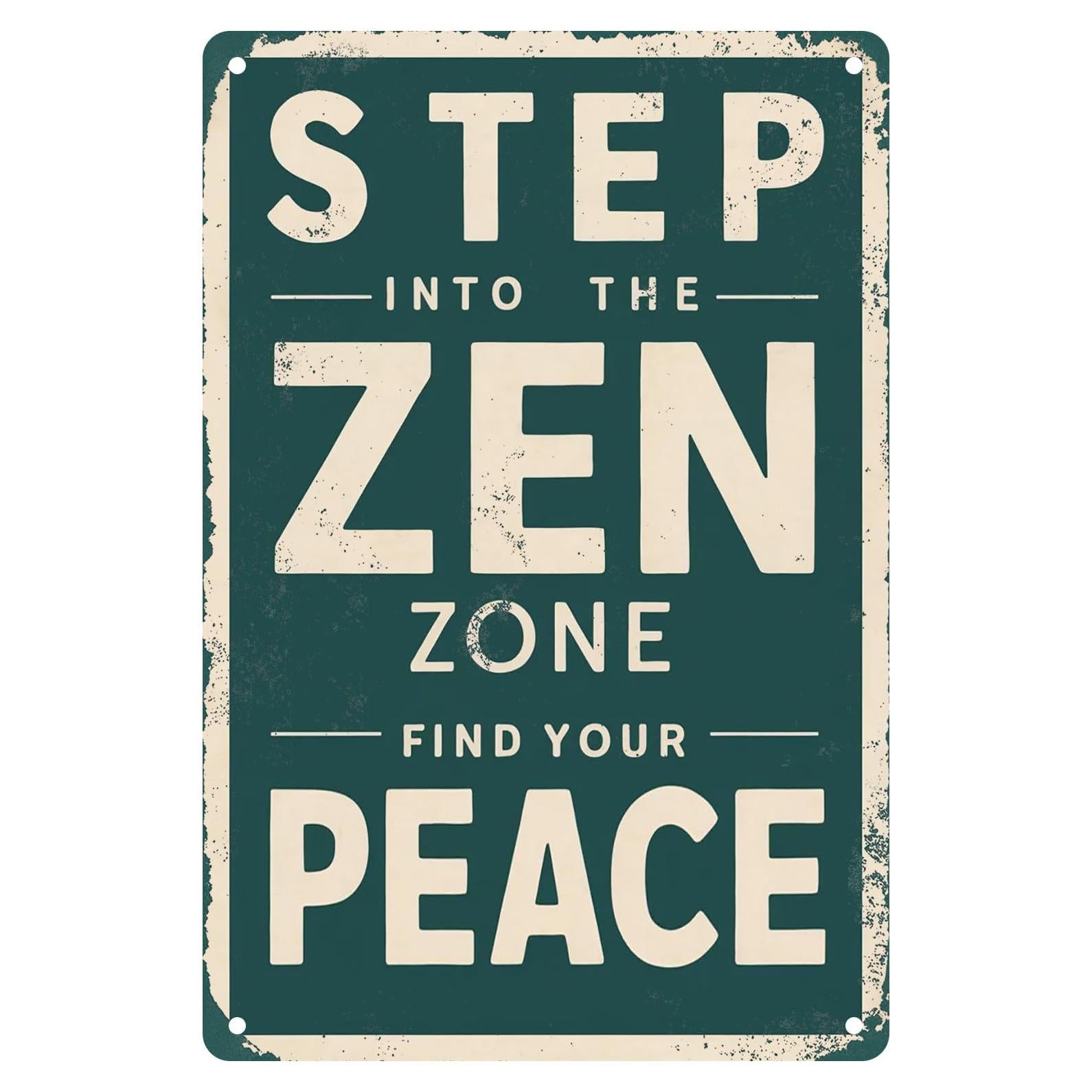 Cartel de Metal Vintage SUBAKBANDHA 20x30 cm Decoración Pared