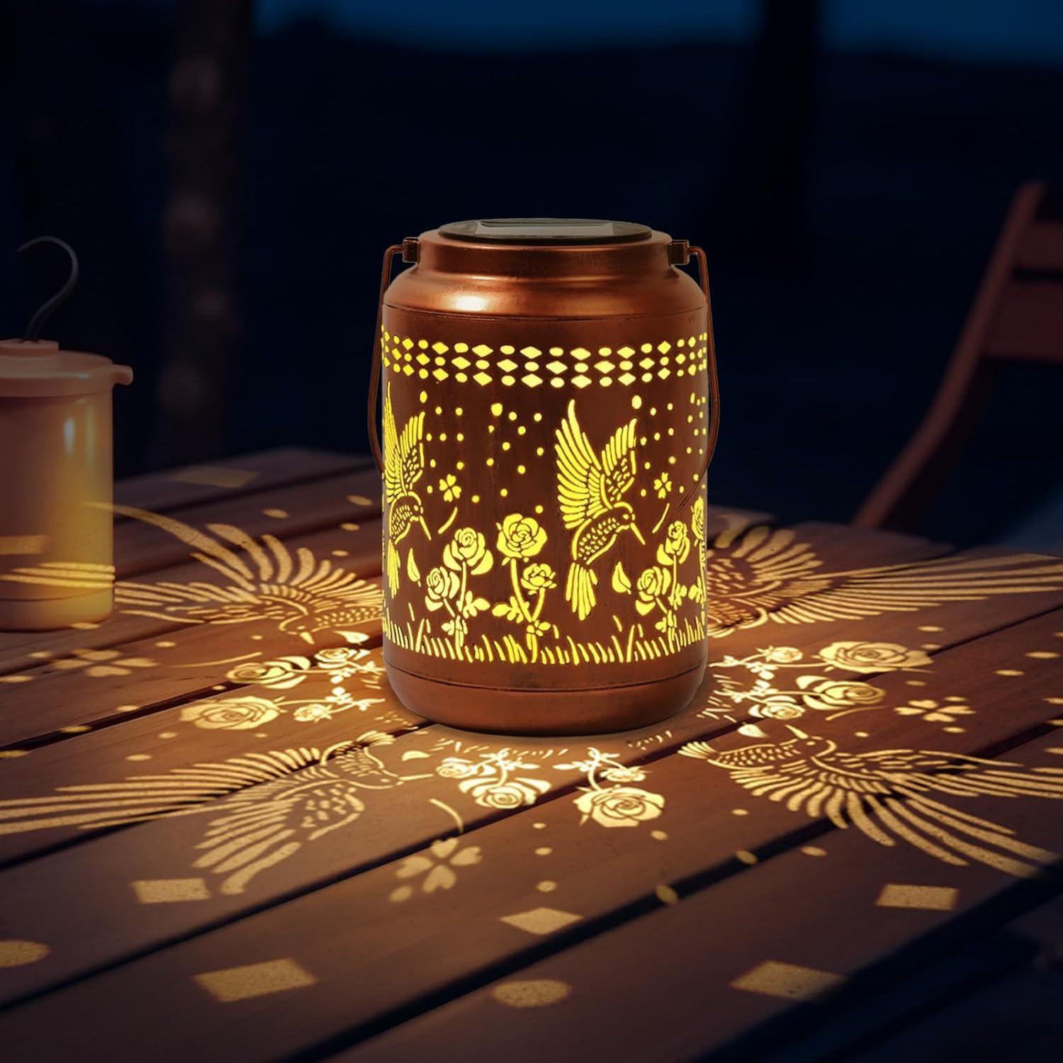 Linterna Solar Colibrí Buwheekoki Decorativa IP65 17cm