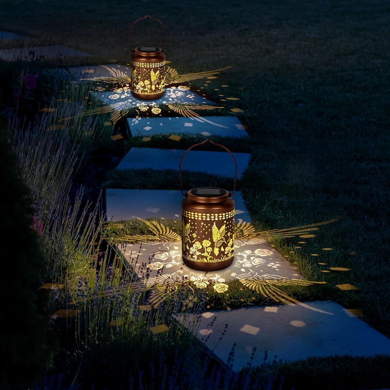 Linterna Solar Colibrí Buwheekoki Decorativa IP65 17cm