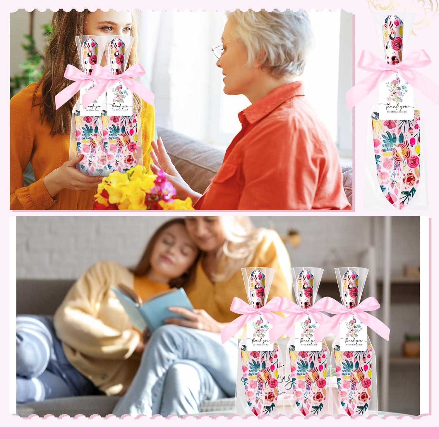 Blosssound 12 Sets Garden Shovels Bulk Gardening Gift for Women Thank You Garden Tools Heavy Duty Floral Hand Trowels Thank You Cards with Gift Bags for Mom Birthday Teacher Employee