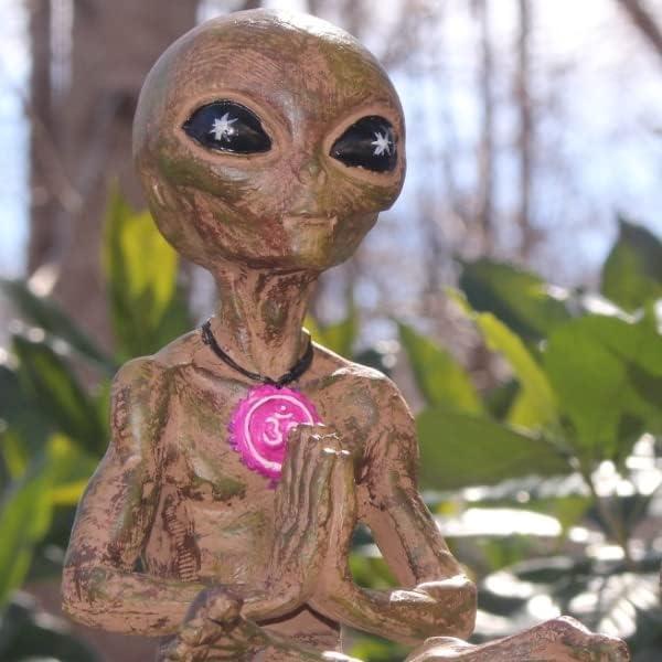 Estatuas Alienígenas Meditando John Bernard - Set de 2