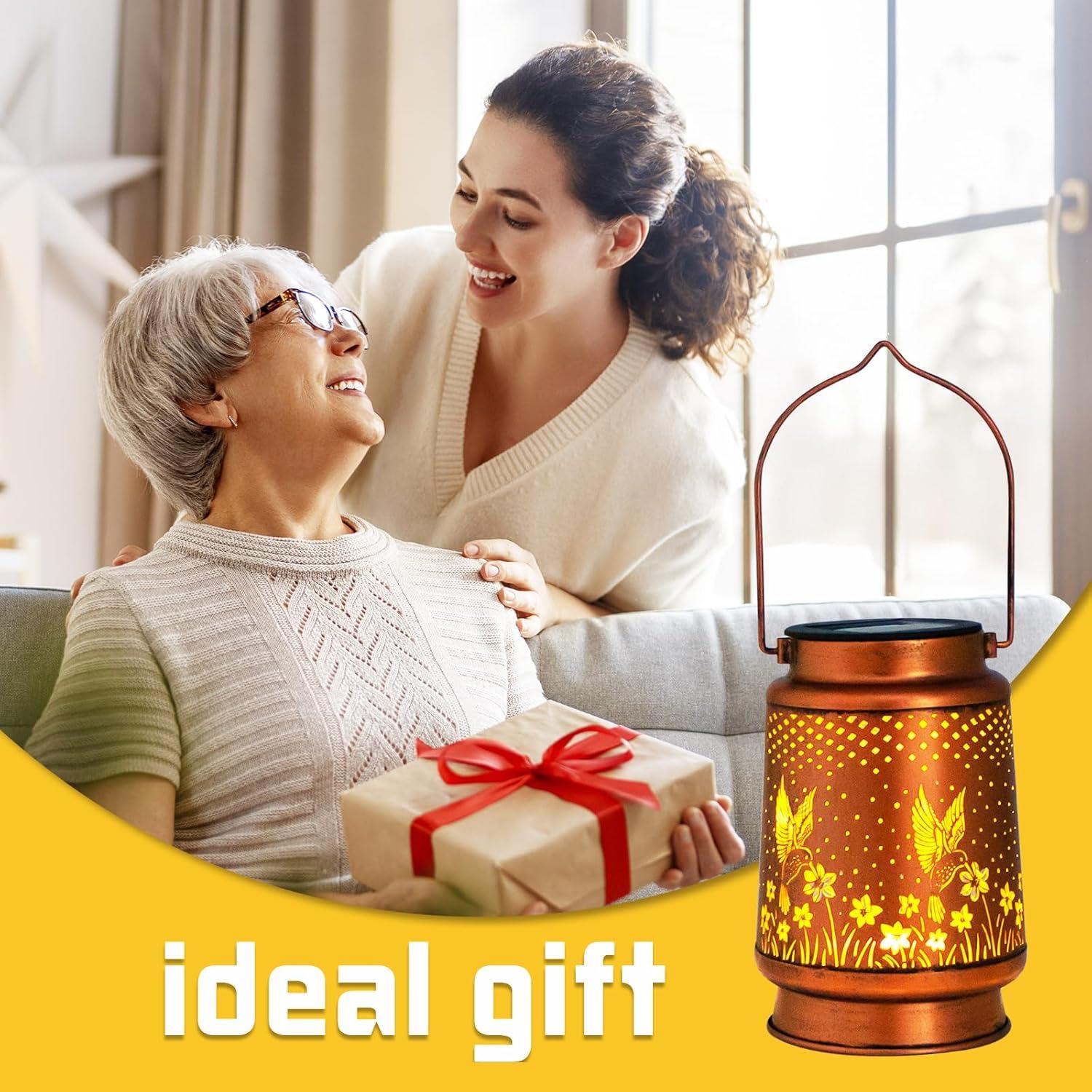 Linterna Solar Decorativa DIBIEECN Colibrí para Jardín 17cm