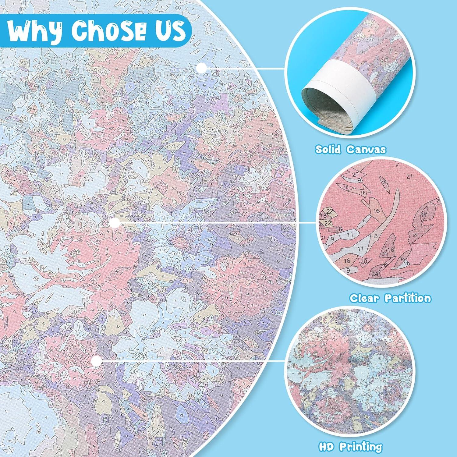 Kit de Pintura por Números QACEYID Gato Siamés 40.64x50.8 cm