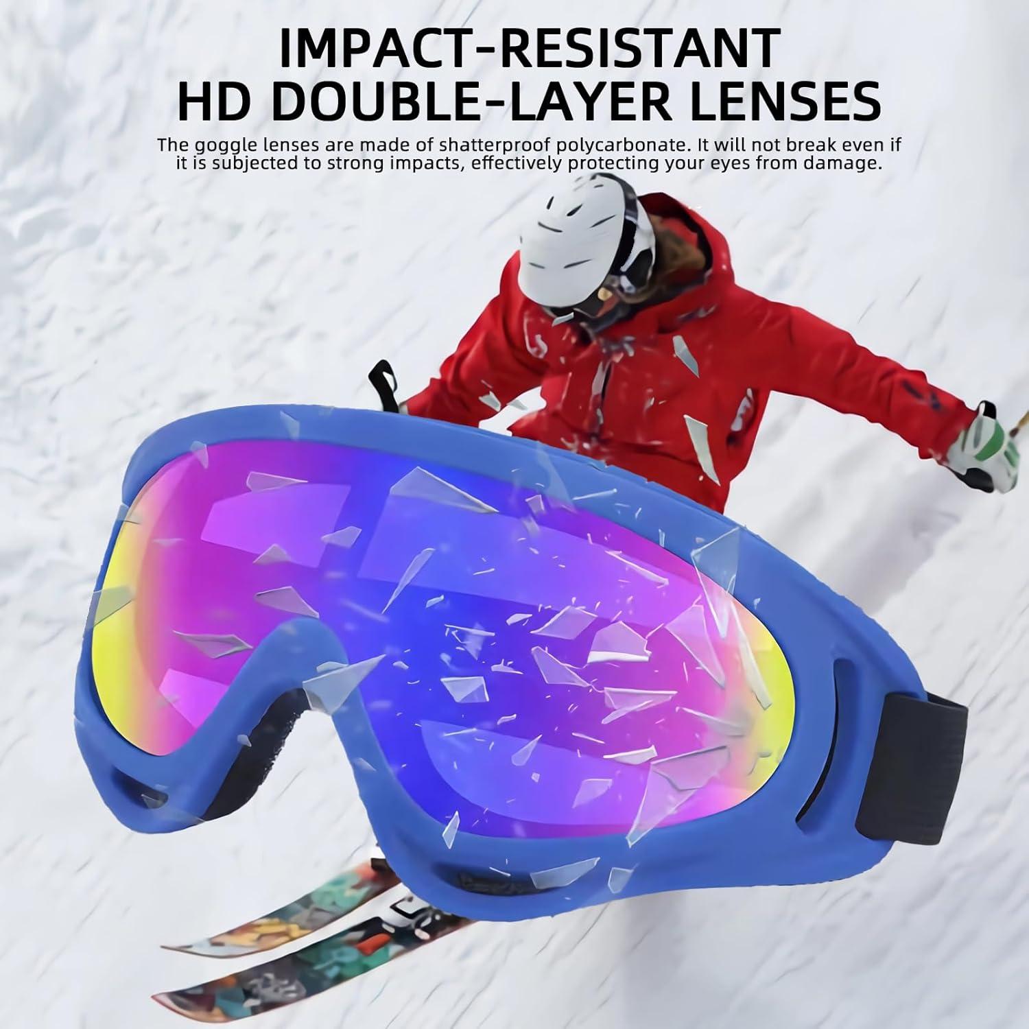 3 Pares de Gafas de Motocicleta YISUGOOC UV Protección