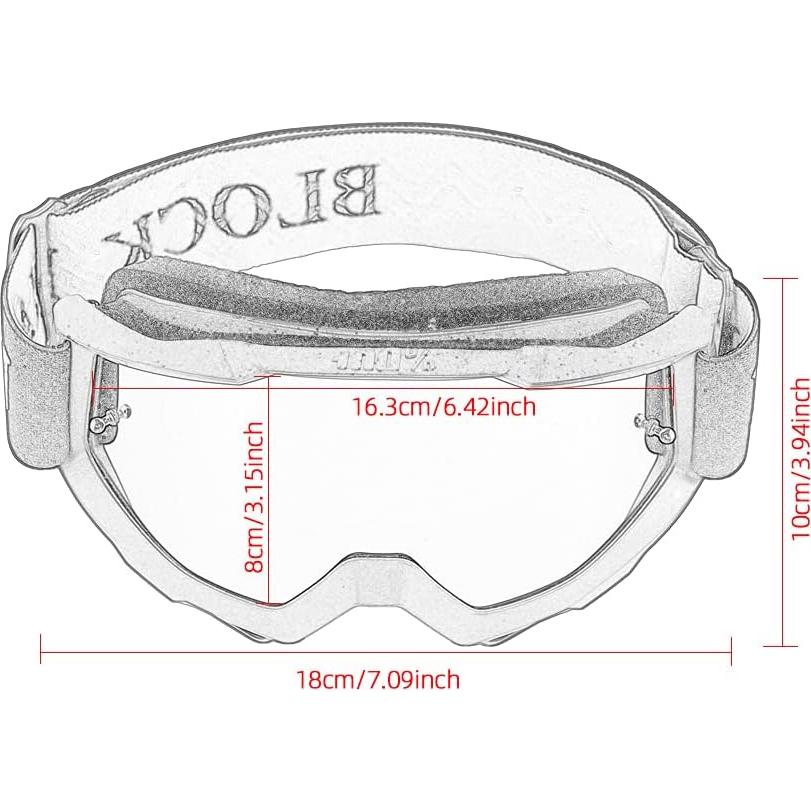 Gafas de Motocicleta APEBAZY Vintage Antivaho UV400