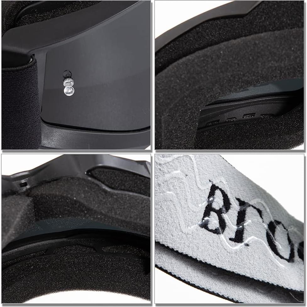 Gafas de Motocicleta APEBAZY Vintage Antivaho UV400