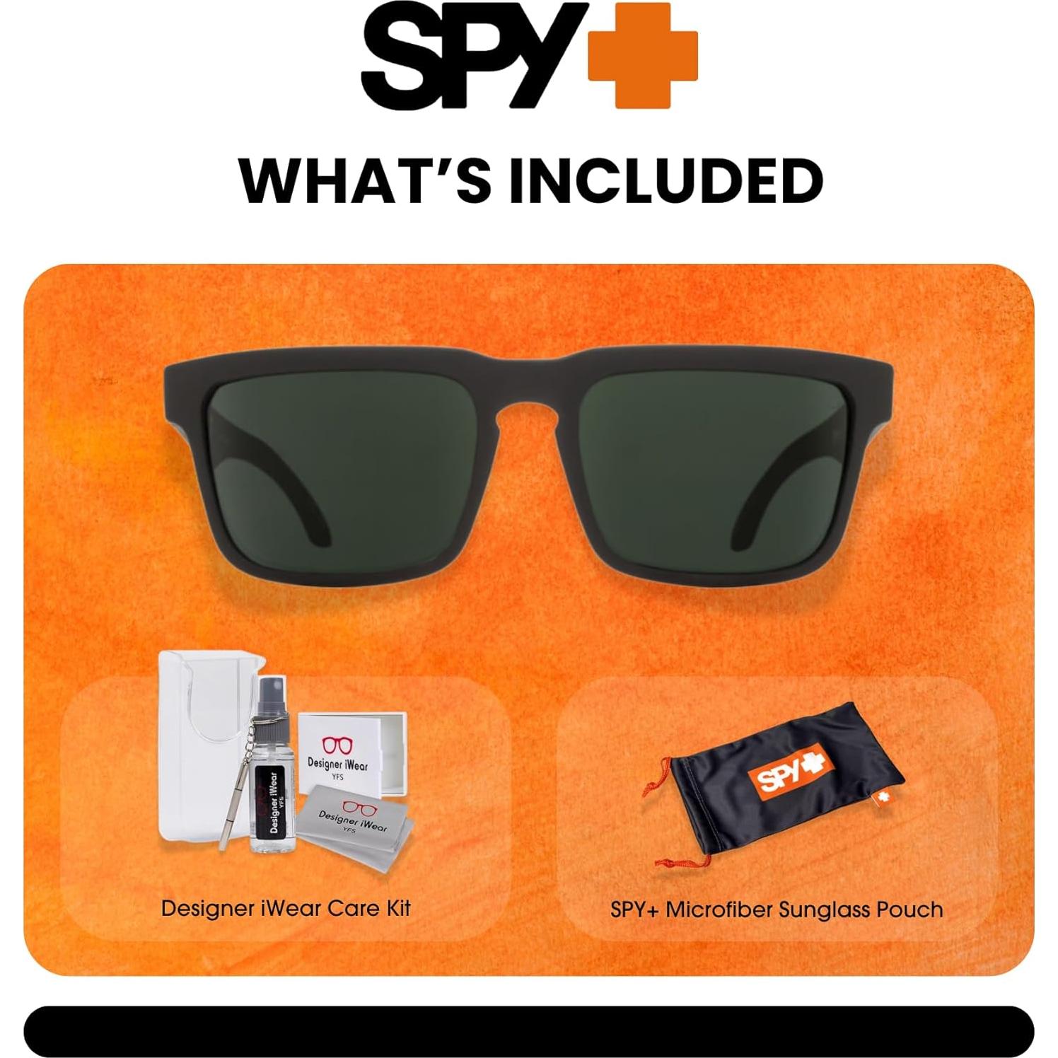 Gafas de sol SPY Helm Unisex Negro Mate con Kit Accesorios