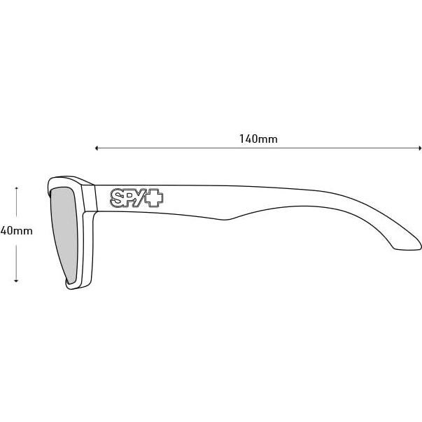 Gafas de sol Spy Optic Helm para mujeres - Negro Mate Suave