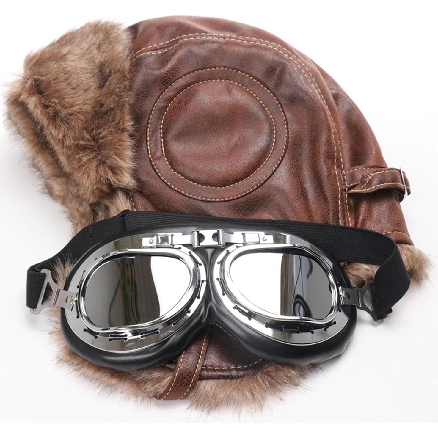 Gorro de invierno para hombres Lifup de cuero con orejeras