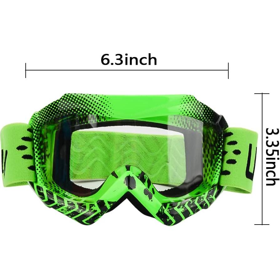 Gafas de Motocross Ubelly para Niños 3-12 Años UV400