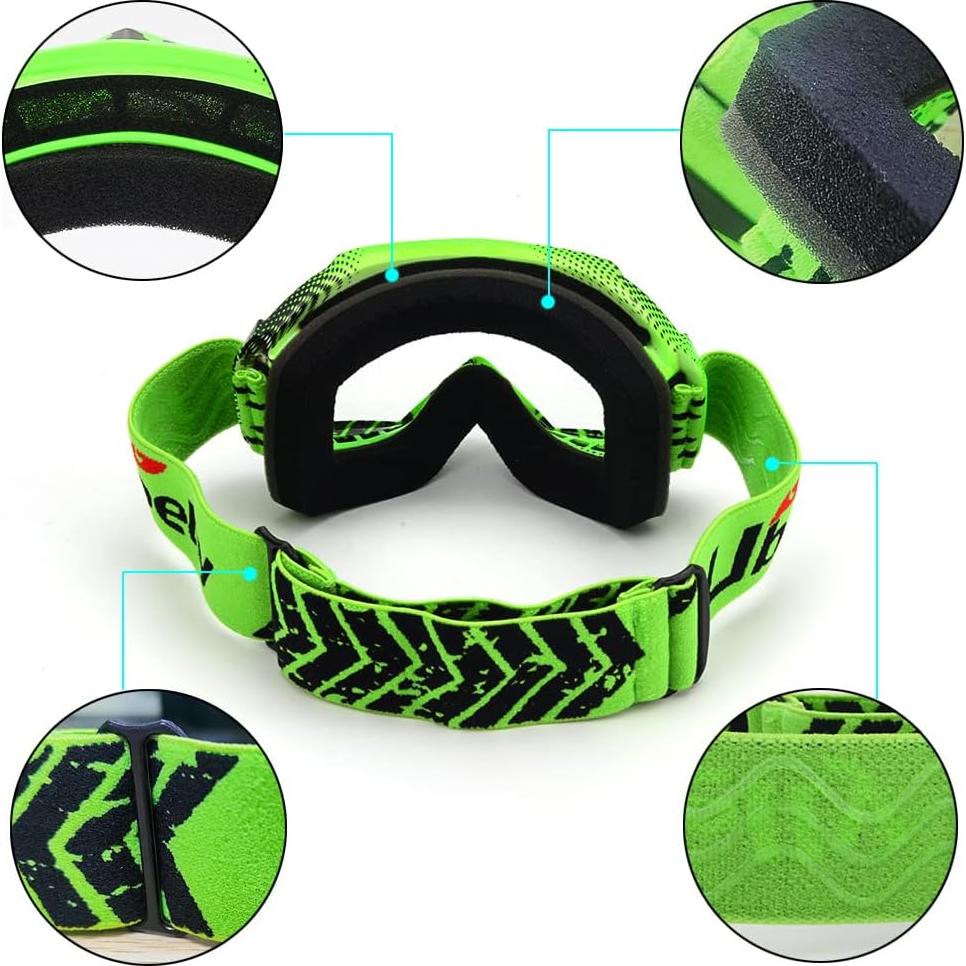 Gafas de Motocross Ubelly para Niños 3-12 Años UV400