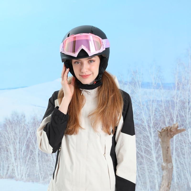 Gafas de Esquí Zsling OTG UV400 Antivaho para Adultos Rosa