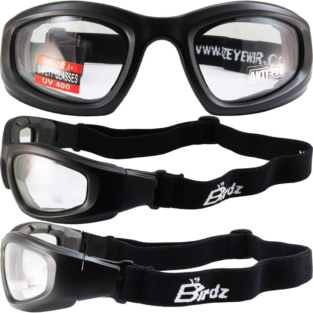 Gafas de seguridad Birdz Eyewear Soar - 2 pares, marcos negros