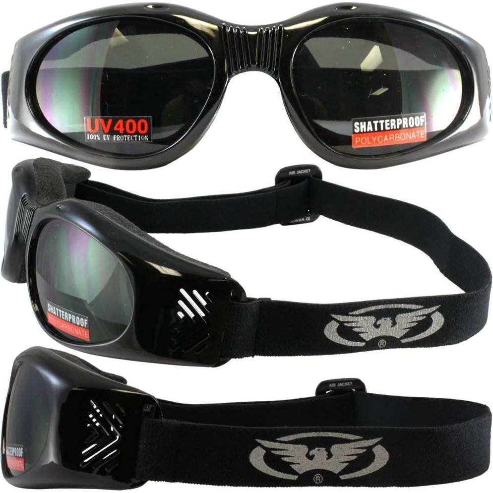 Gafas de Motocicleta Global Vision AIRJACKSM Negras UV400