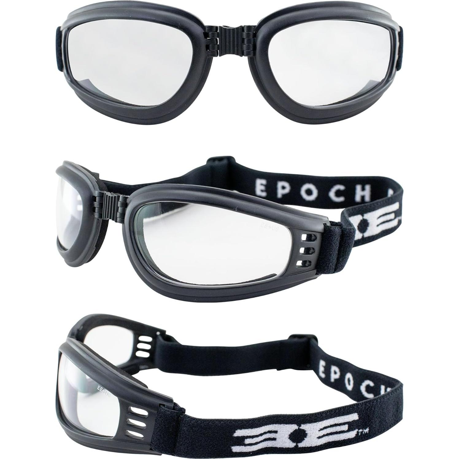 Gafas de Motocicleta Plegables Epoch EE4010 con Lente Clara